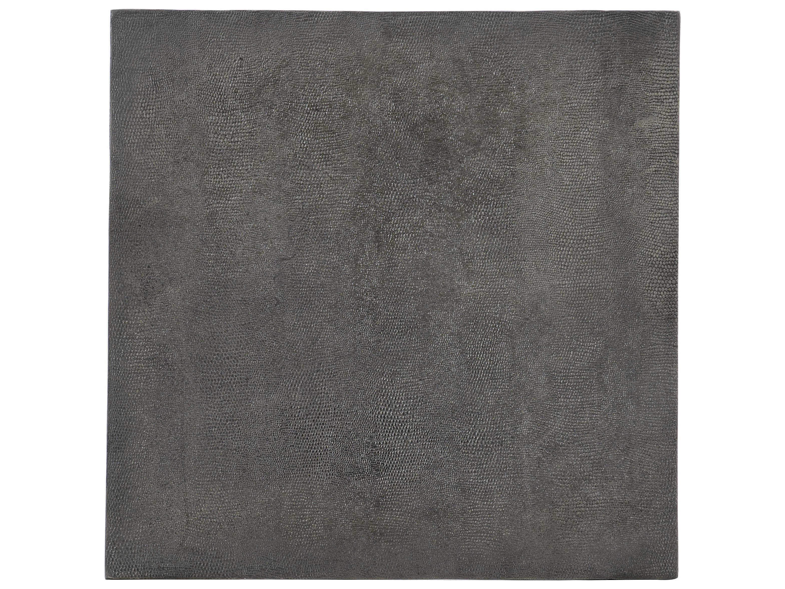 Bernhardt Armstrong Square Metal Dark Graphite Cocktail Table