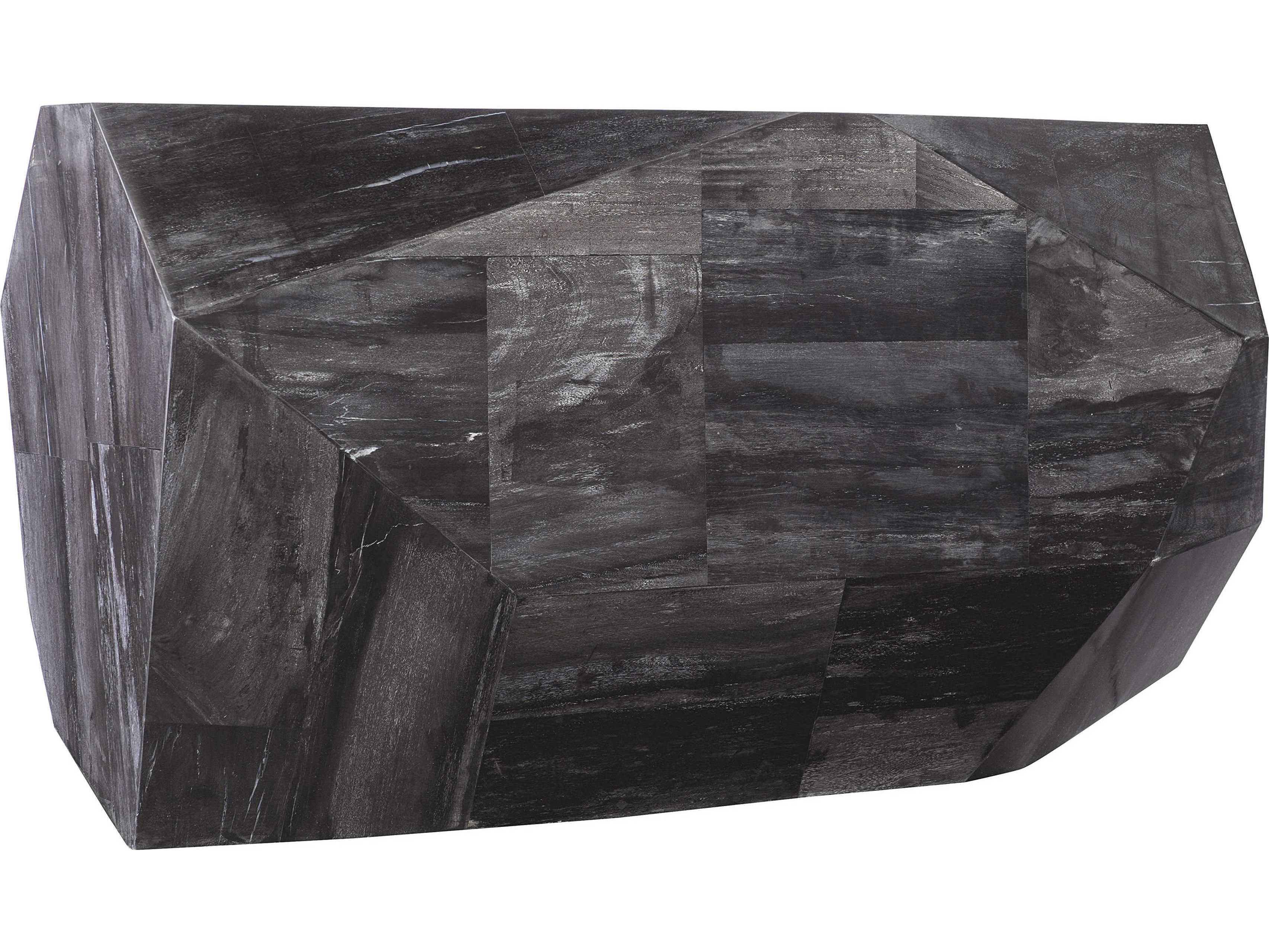 Bernhardt Plush Adrian Rectangular Wood Black Console Table