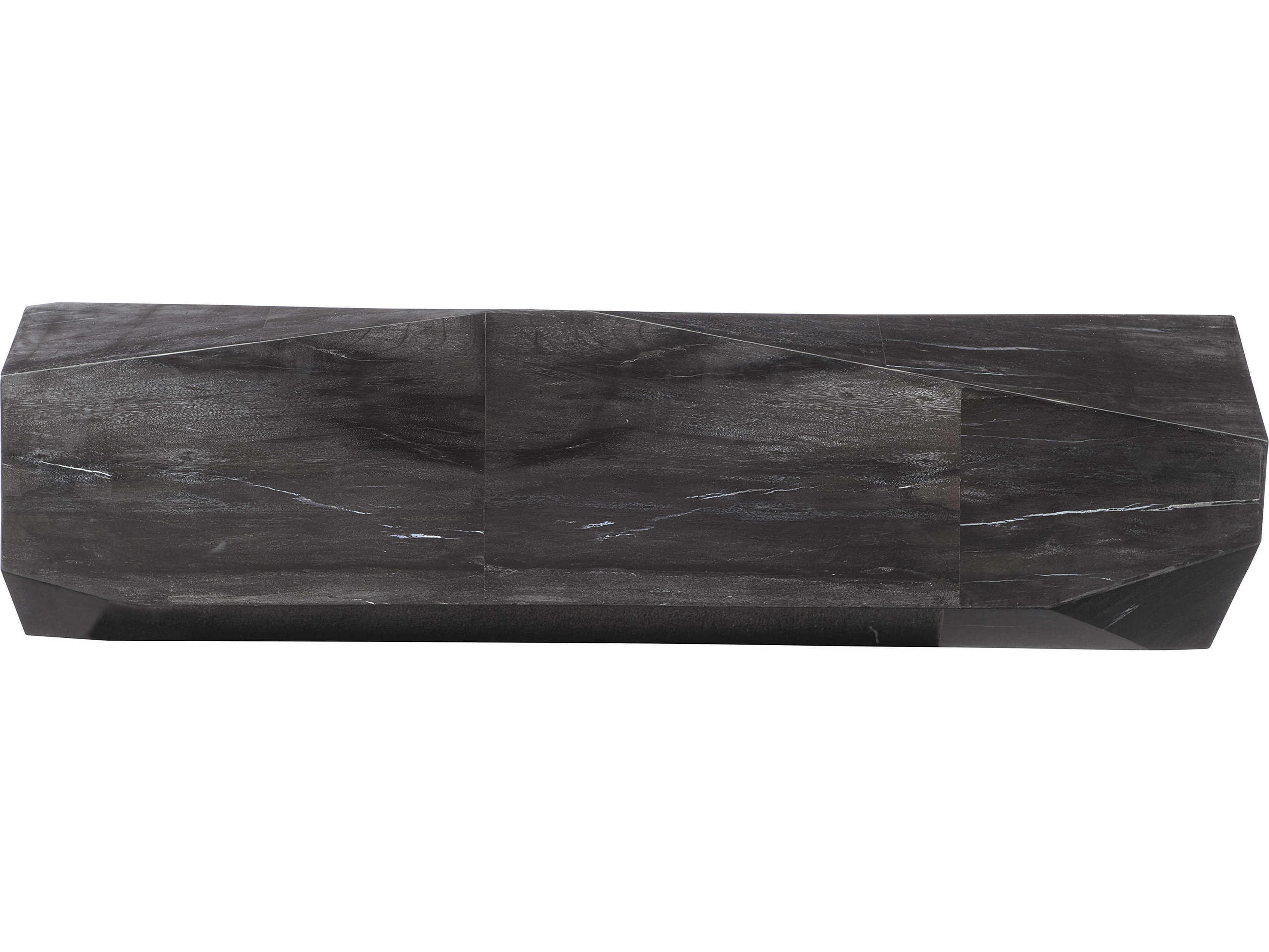 Bernhardt Plush Adrian Rectangular Wood Black Console Table