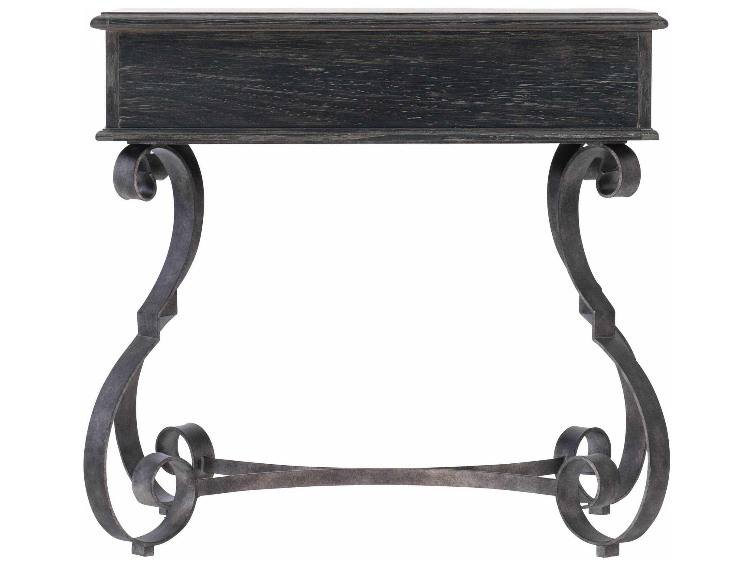 Bernhardt Villa Toscana 1-Drawer Black Solid Wood Nightstand