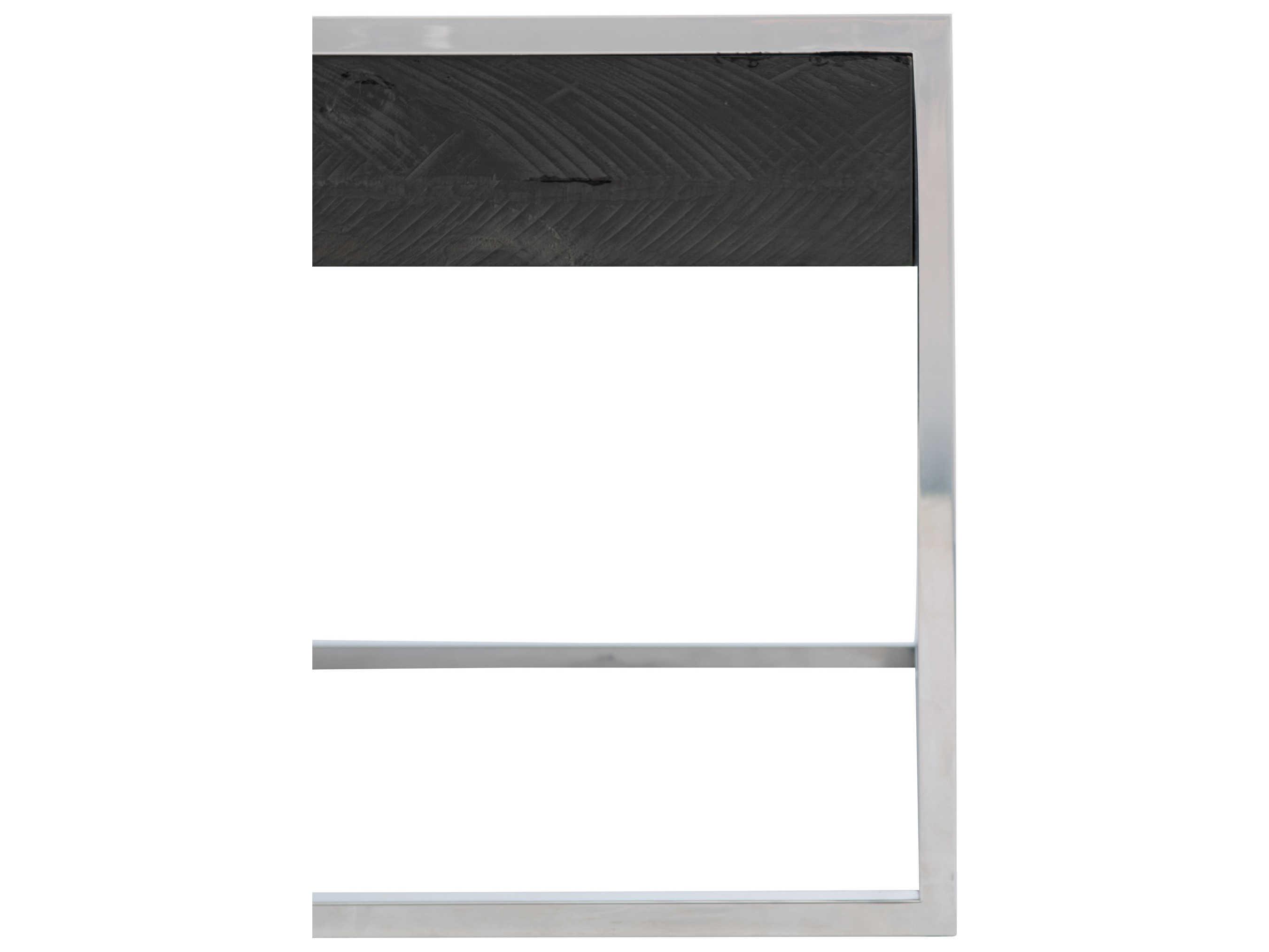 Bernhardt Logan Beacon Rectangular Wood Cinder Cocktail Table