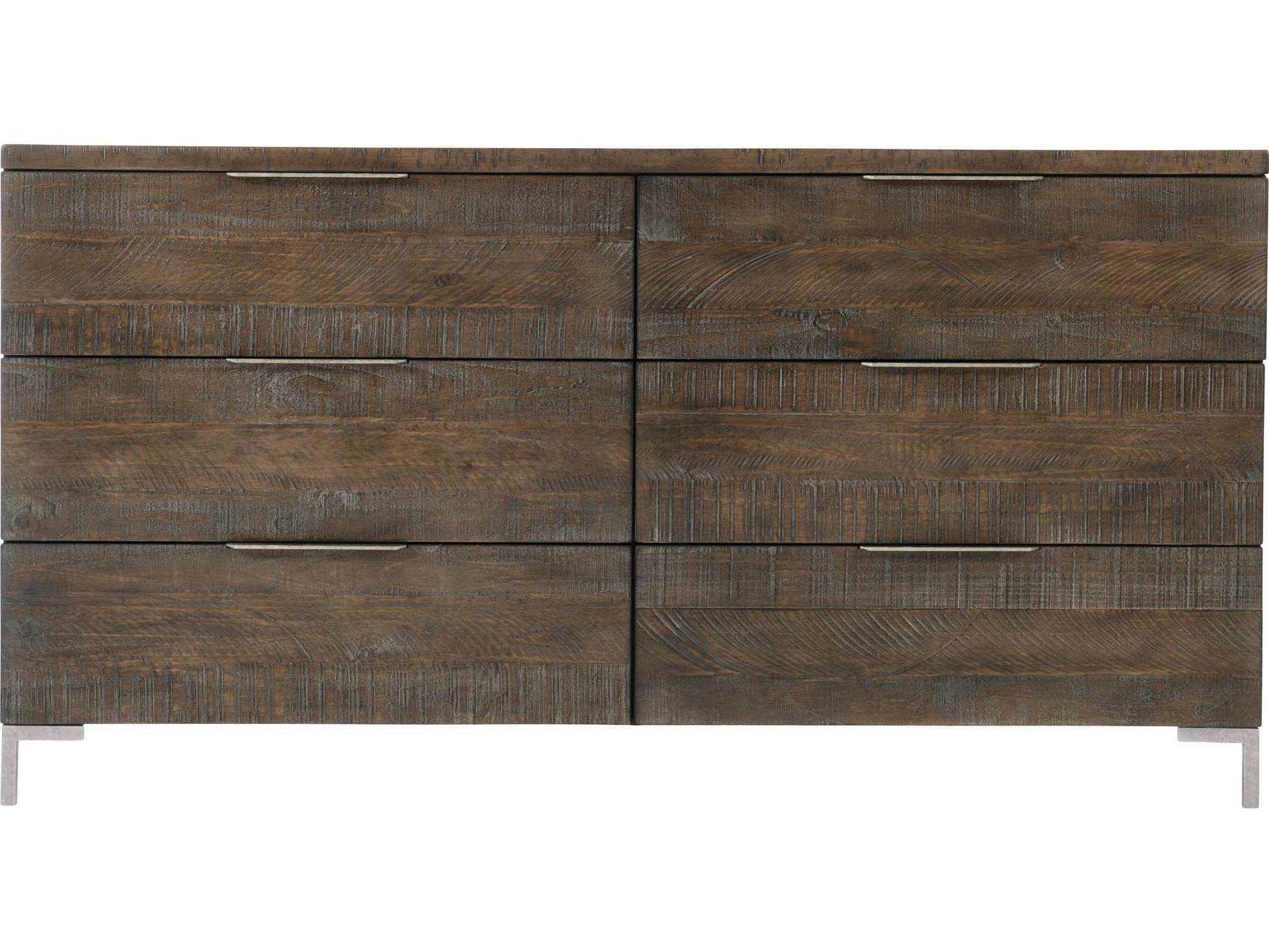 Bernhardt Logan Square Haines 6-Drawers Pine Wood Double Dresser