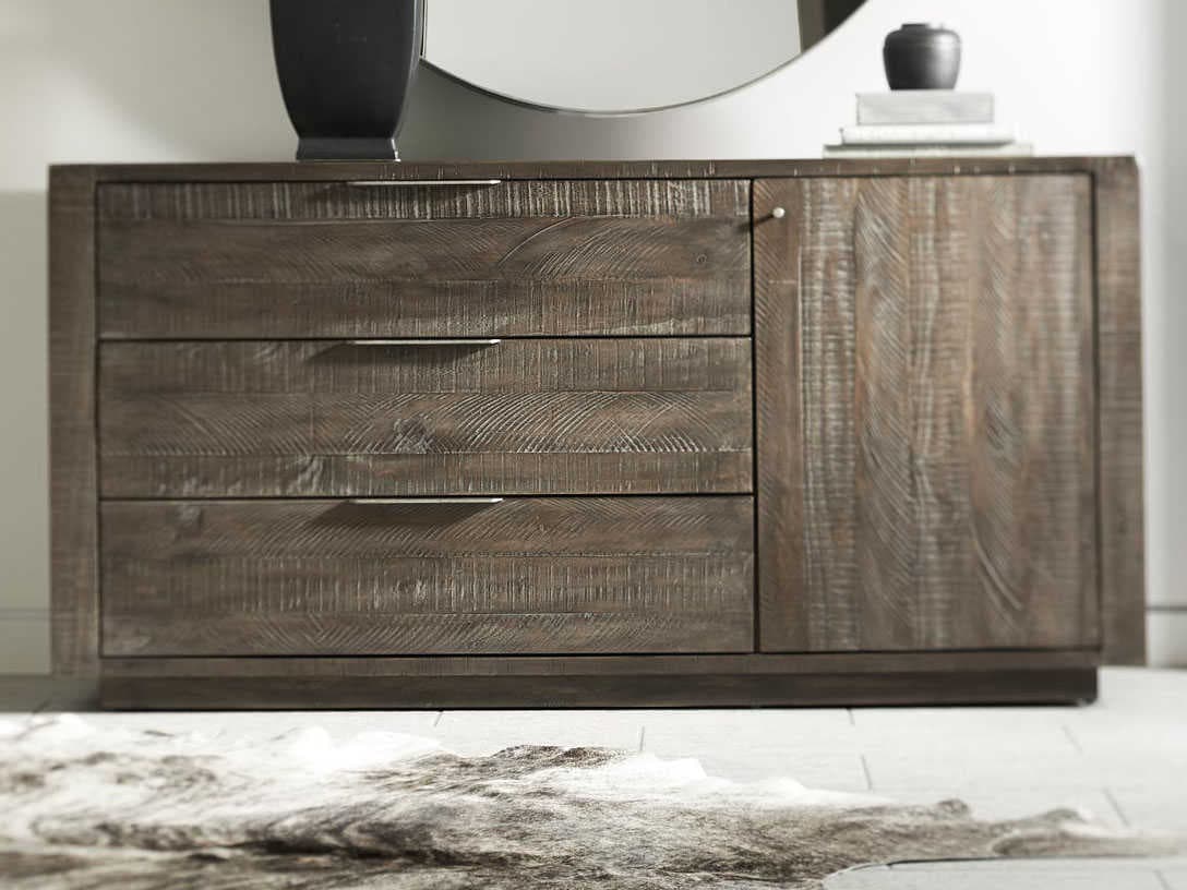 Bernhardt Logan Square Payson 64" Solid Wood Sable Brown Buffet