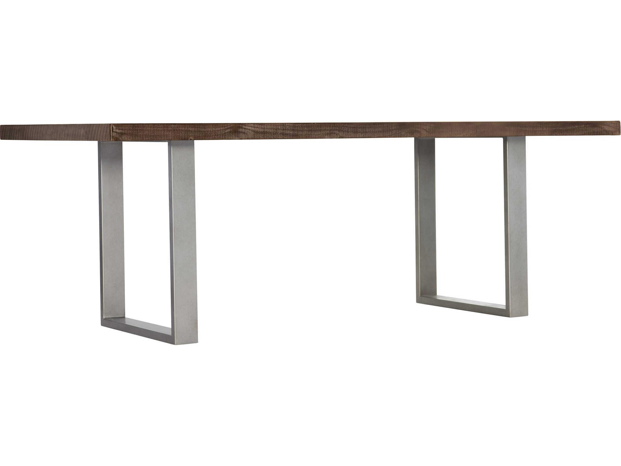 Bernhardt Logan Draper Rectangular Wood Sable Brown Gray Mist Dining Table