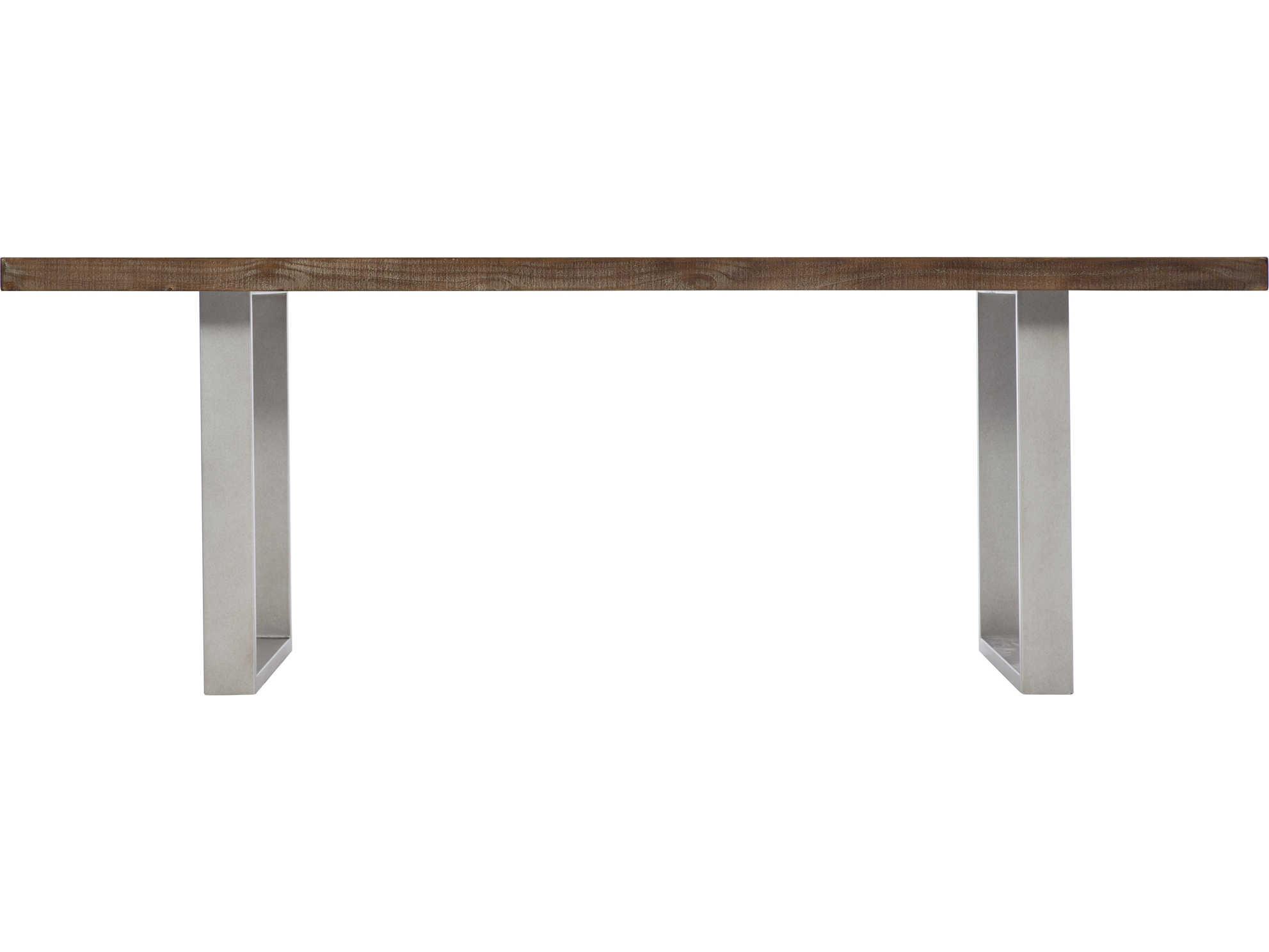 Bernhardt Logan Draper Rectangular Wood Sable Brown Gray Mist Dining Table