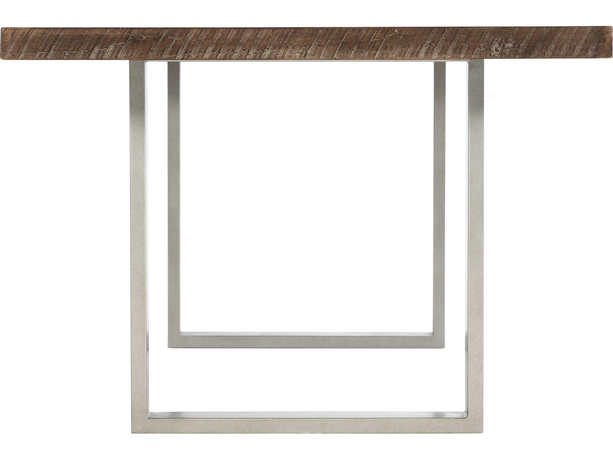 Bernhardt Logan Draper Rectangular Wood Sable Brown Gray Mist Dining Table