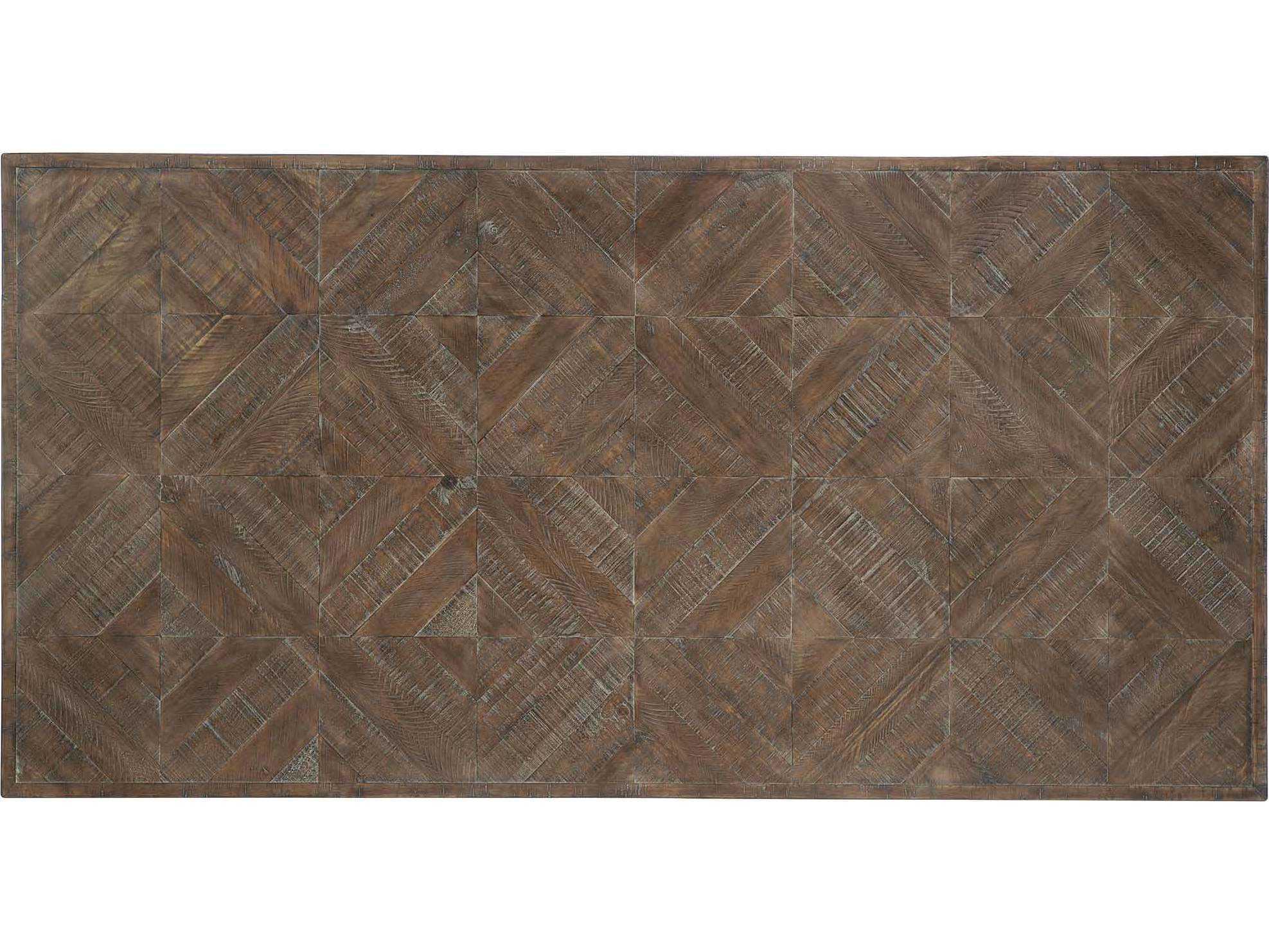 Bernhardt Logan Draper Rectangular Wood Sable Brown Gray Mist Dining Table