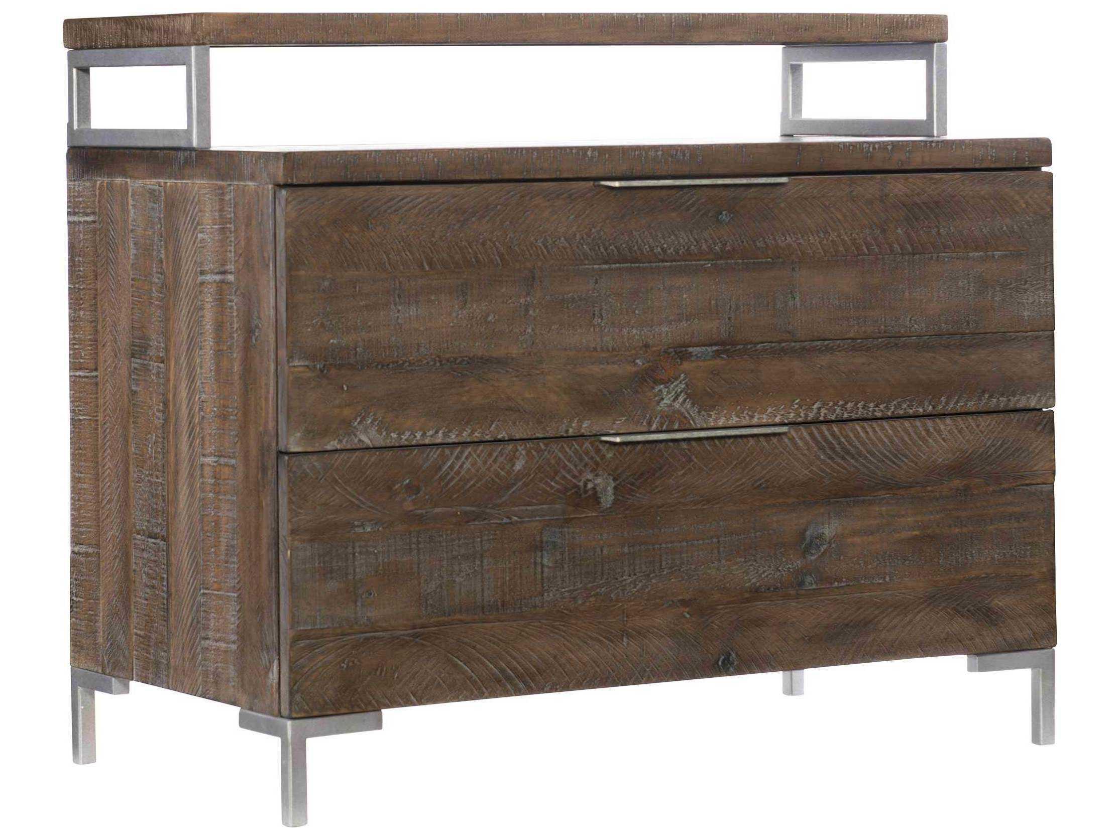 Bernhardt Logan Square Haines 2-Drawers Pine Wood Nightstand