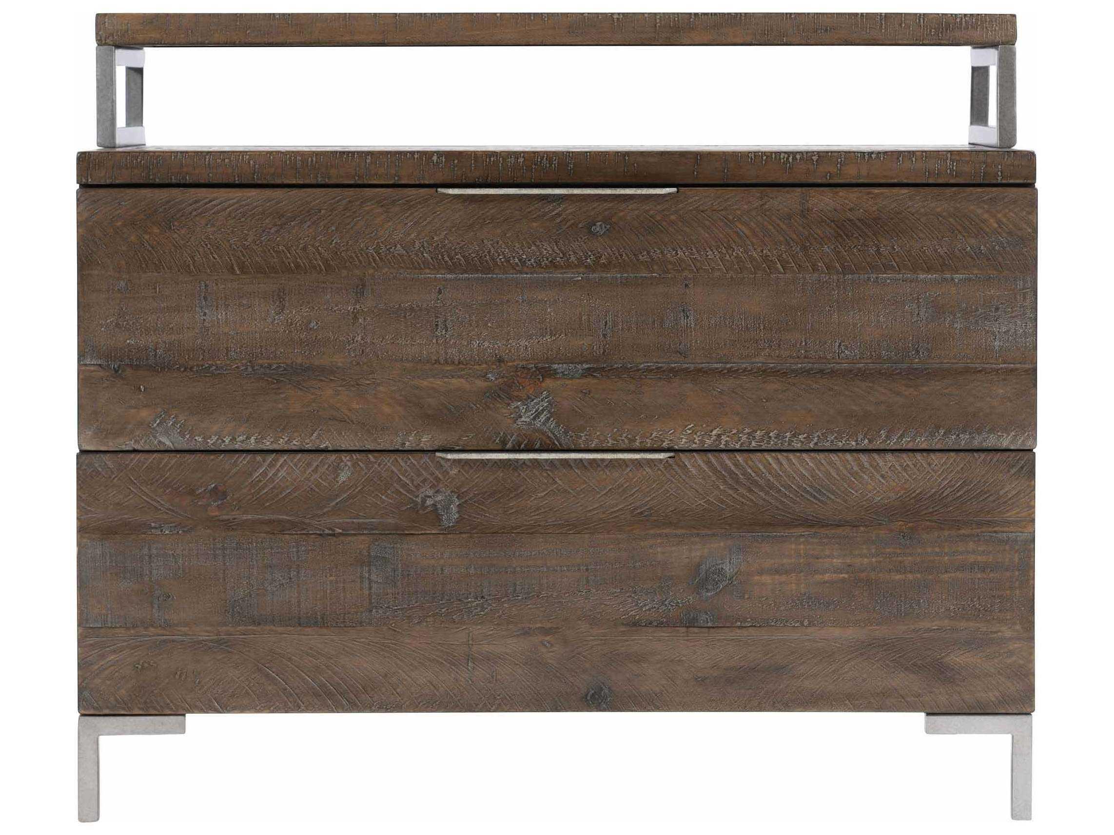 Bernhardt Logan Square Haines 2-Drawers Pine Wood Nightstand