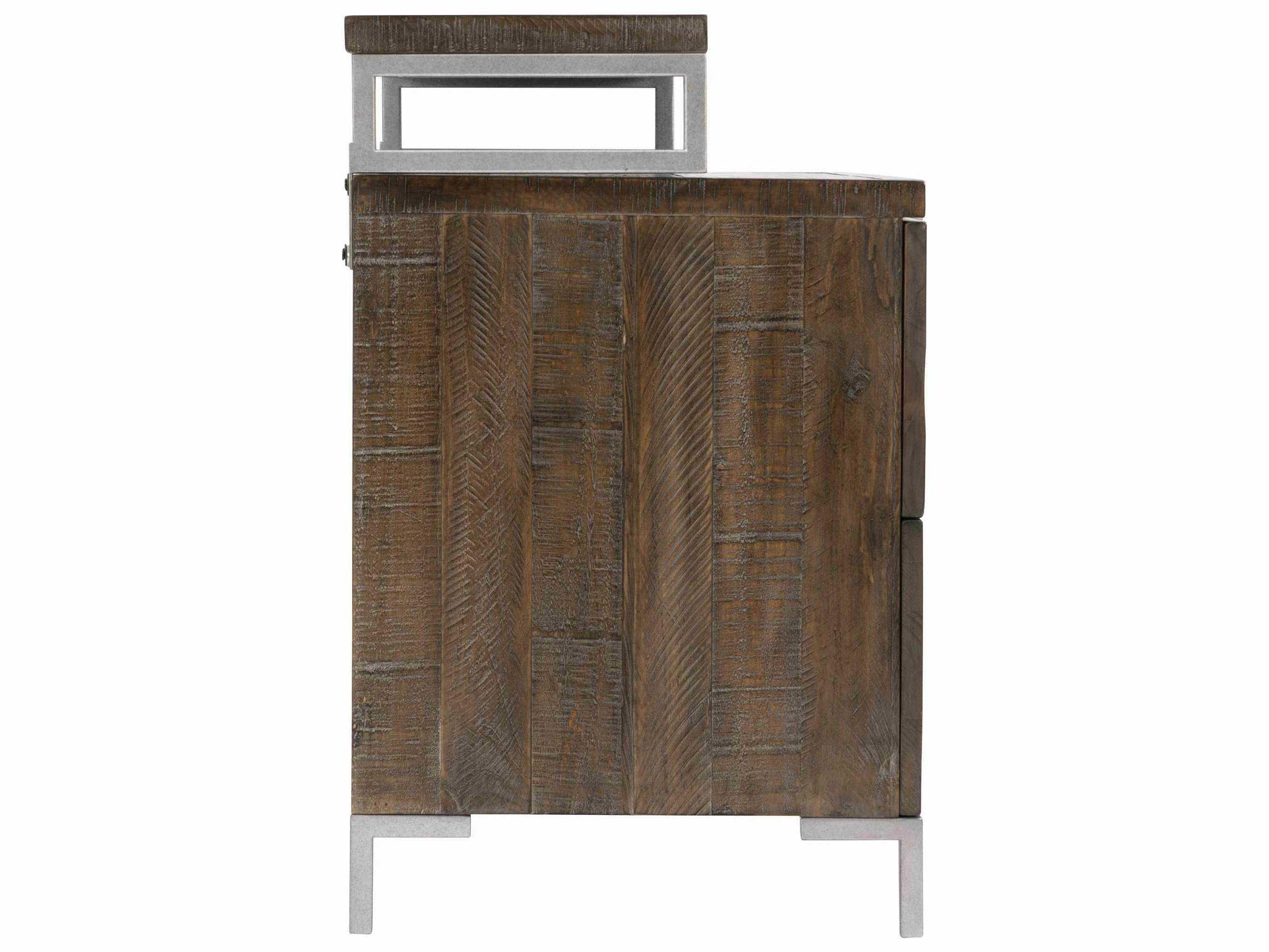 Bernhardt Logan Square Haines 2-Drawers Pine Wood Nightstand