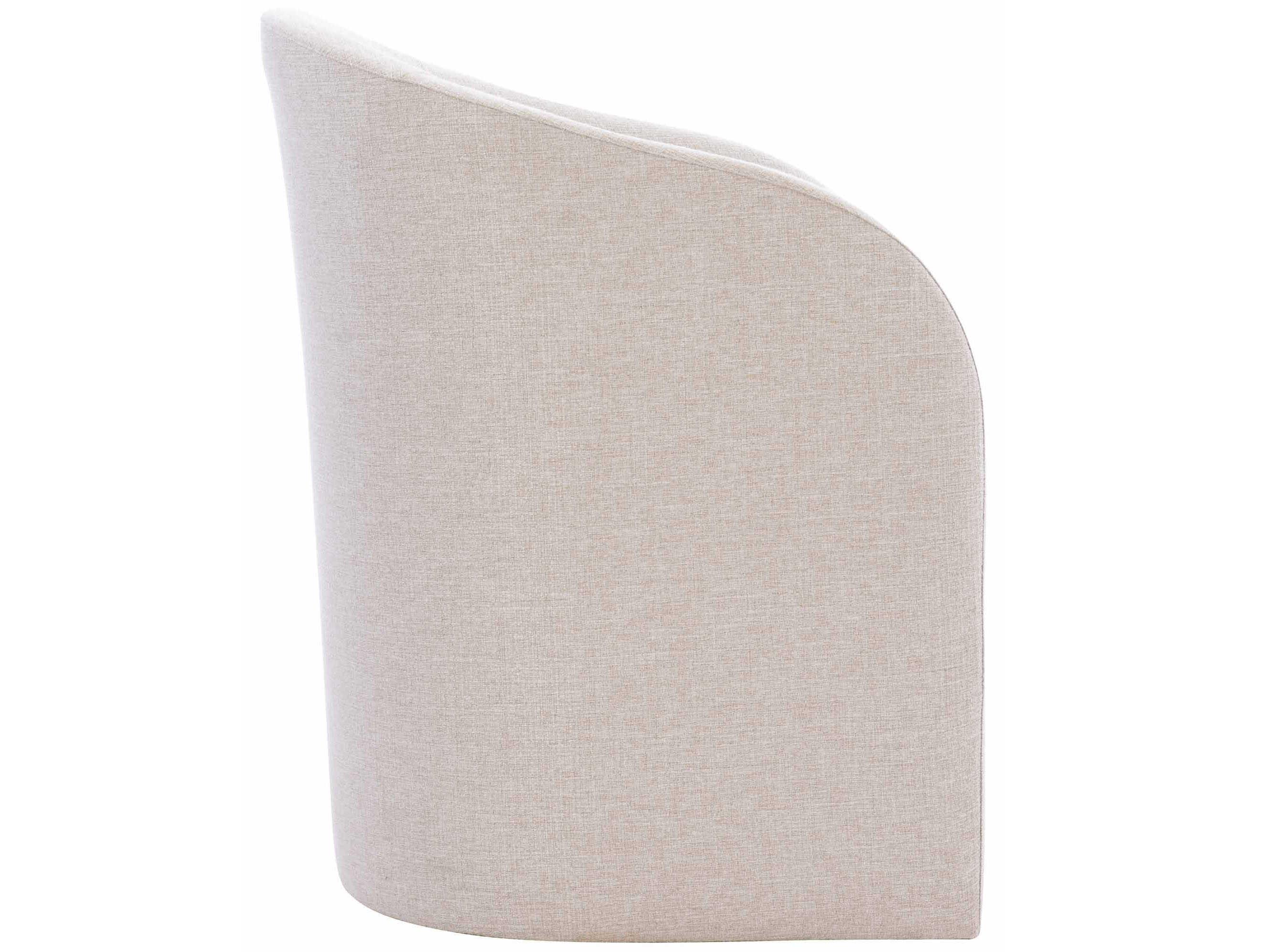 Bernhardt Logan Square Finch Beige Upholstered Arm Dining Chair