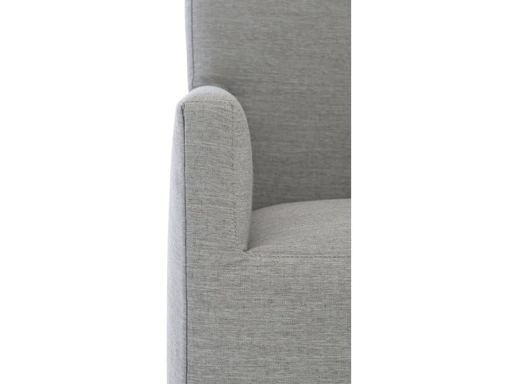 Bernhardt Mirabelle Gray Upholstered Arm Dining Chair