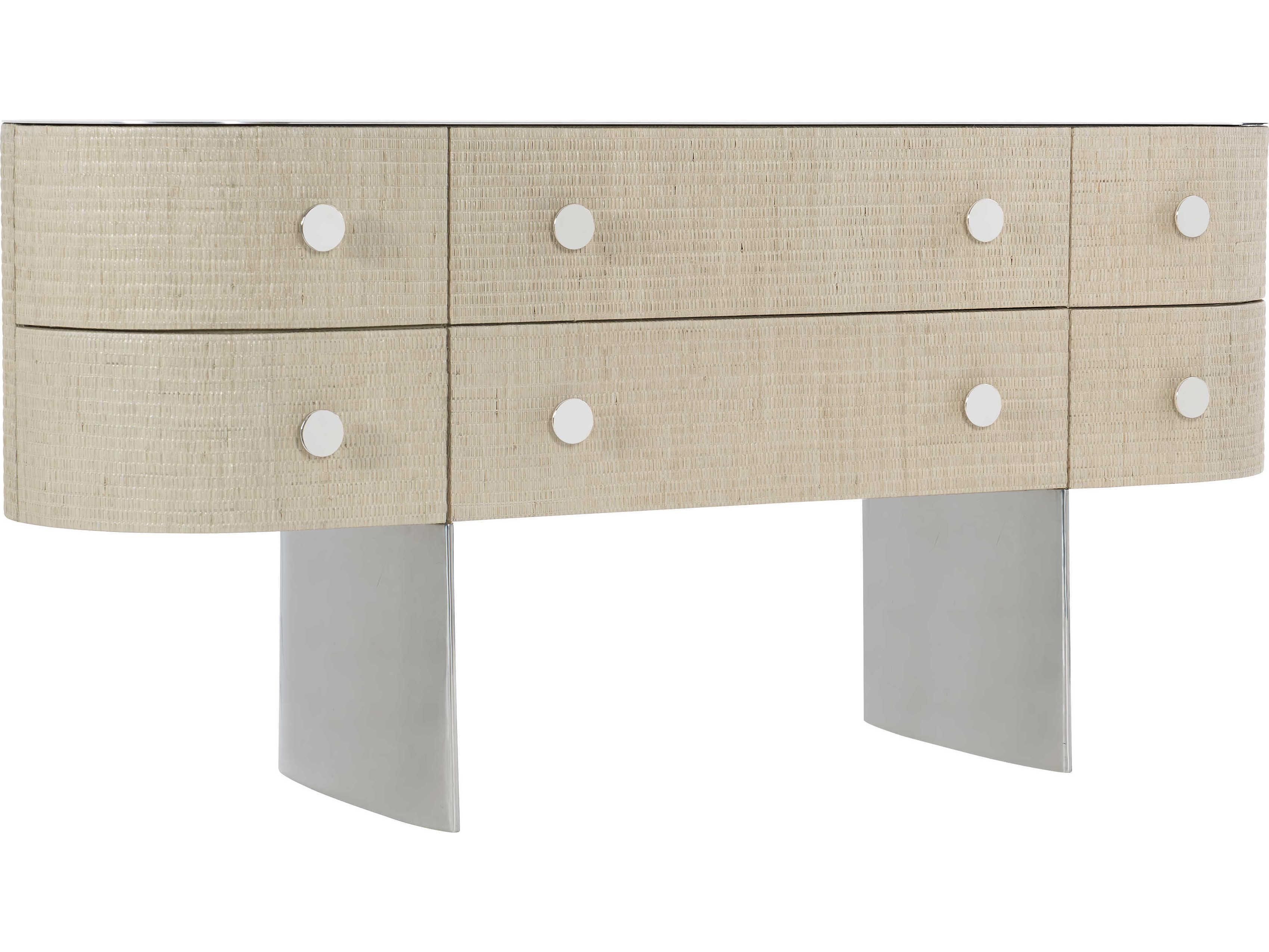 Bernhardt Interiors Almeda 6-Drawers Brown Rubberwood Dresser