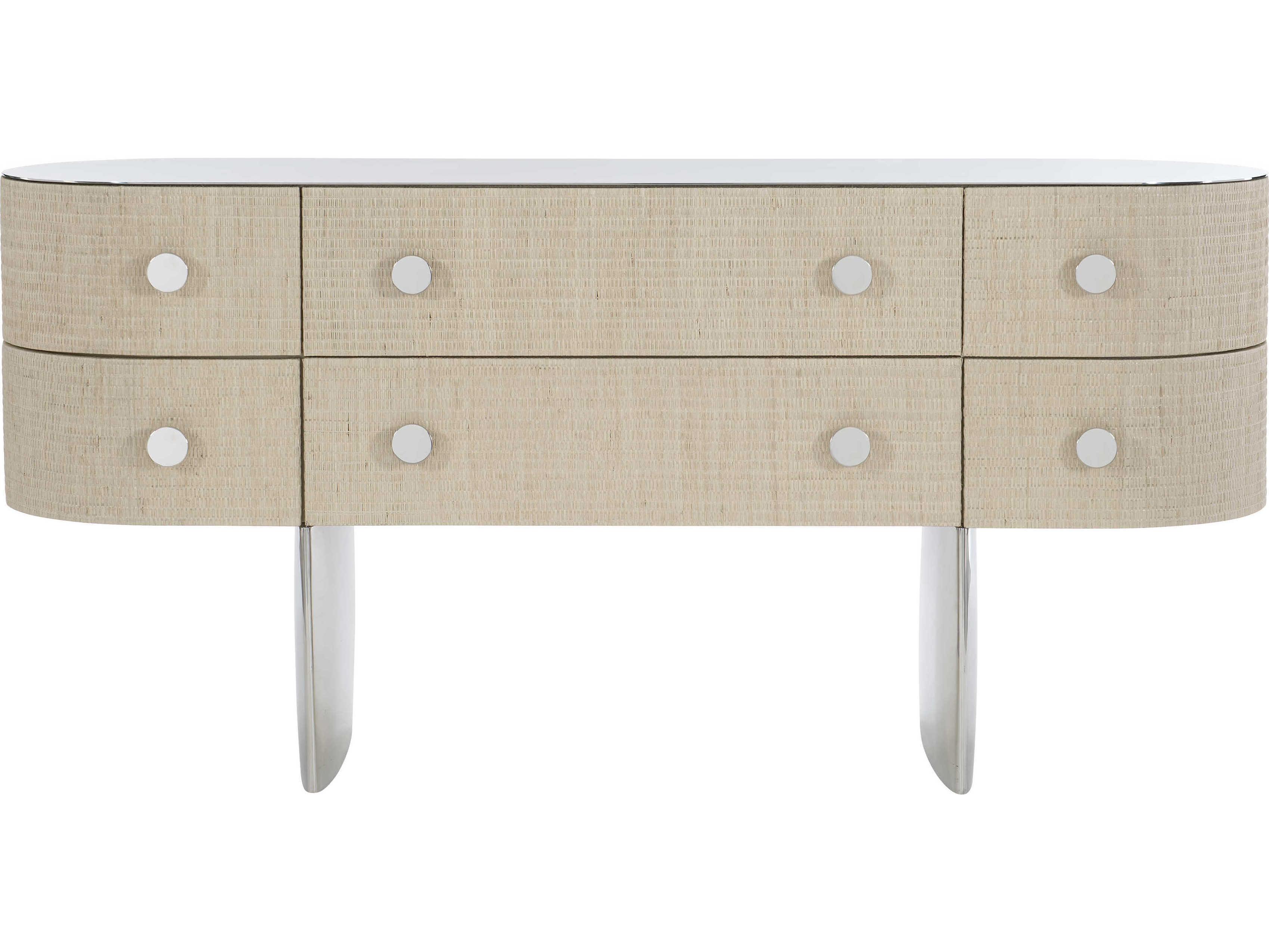 Bernhardt Interiors Almeda 6-Drawers Brown Rubberwood Dresser