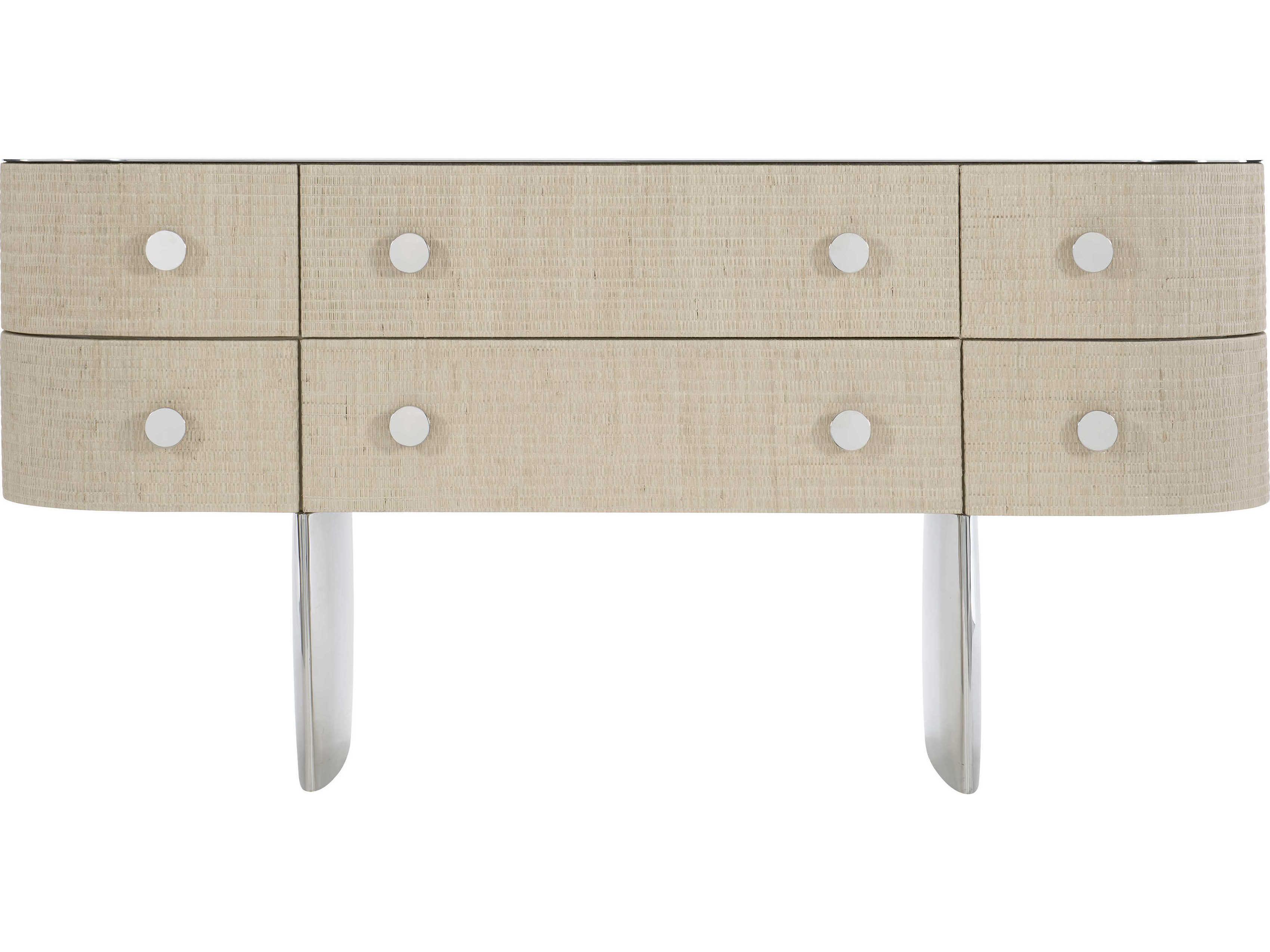 Bernhardt Interiors Almeda 6-Drawers Brown Rubberwood Dresser