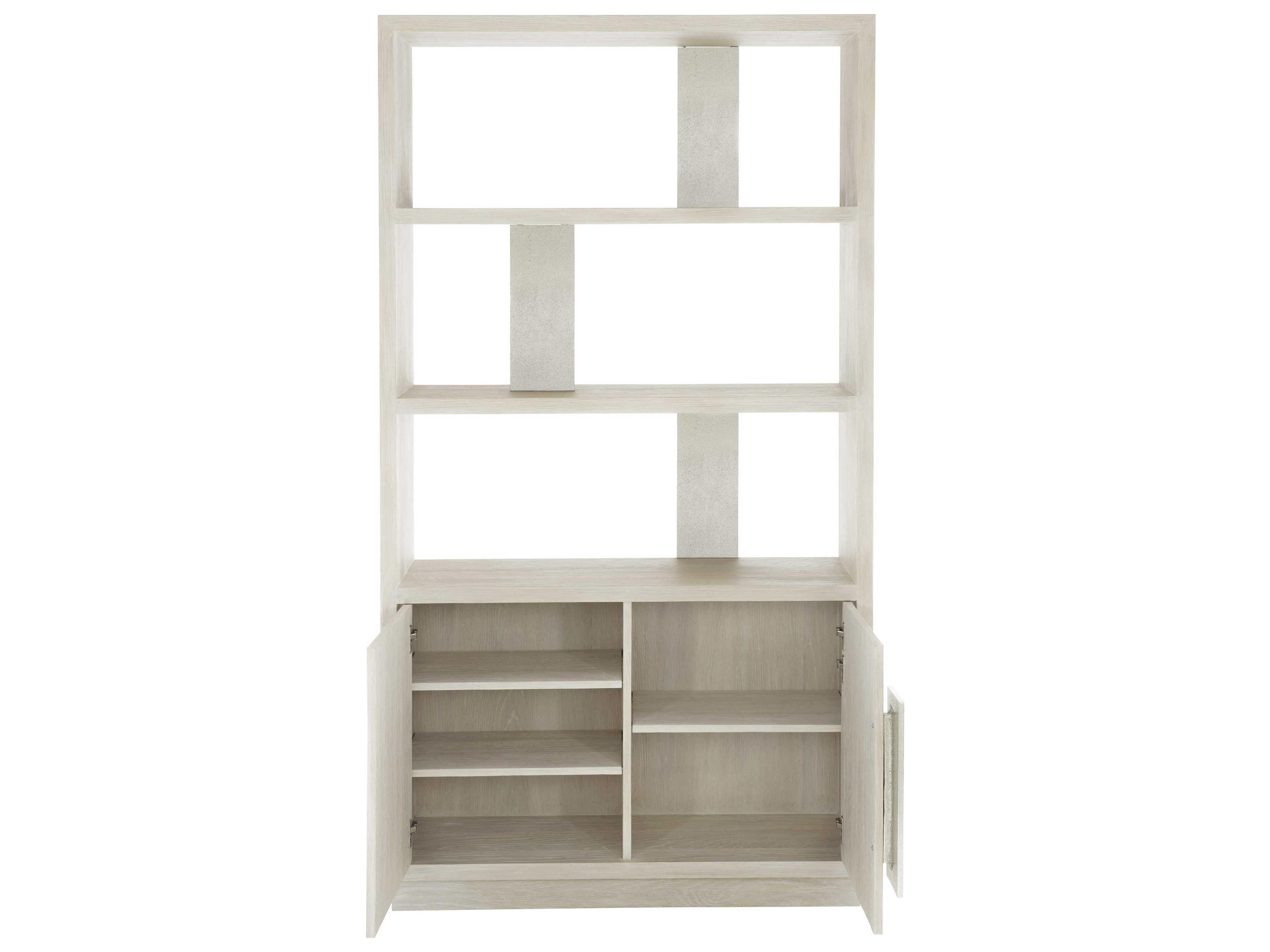 Bernhardt Interiors Jicama Shiny Nickel Estagere