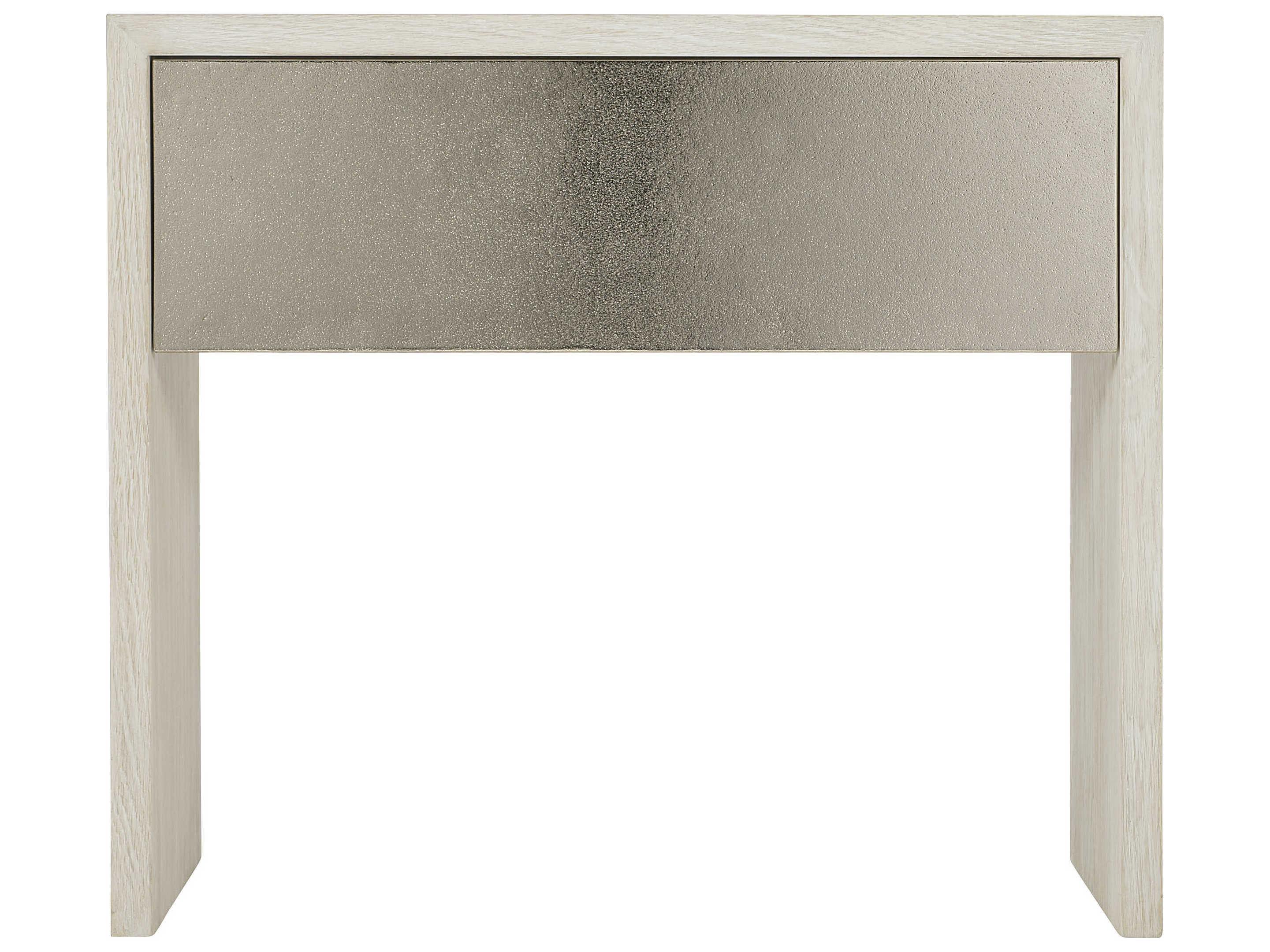 Bernhardt Interiors Lowe 1-Drawer Gray Rubberwood Nightstand