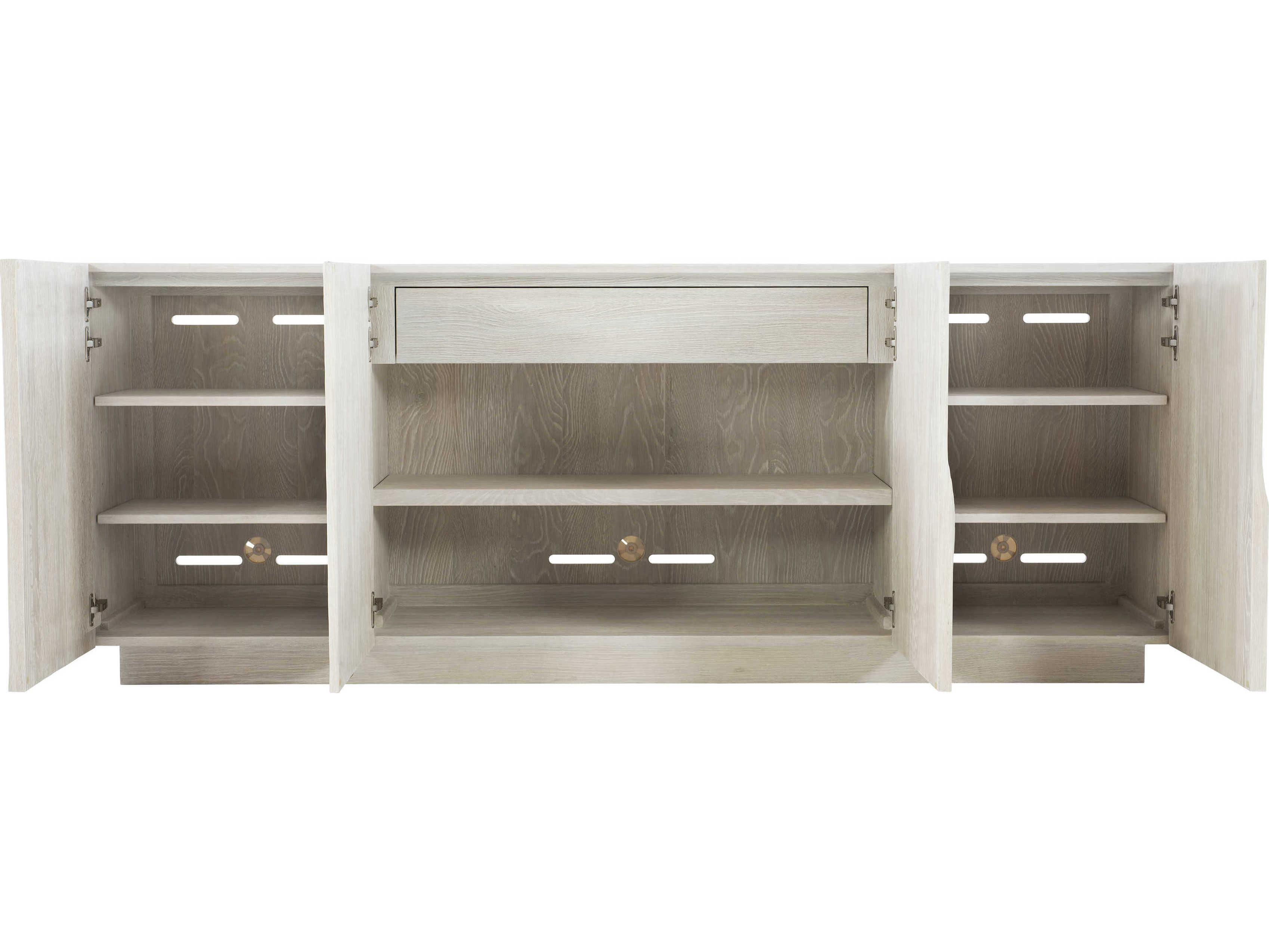 Bernhardt Interiors Alvarez 84" Rubberwood Jicama Entertainment Credenza