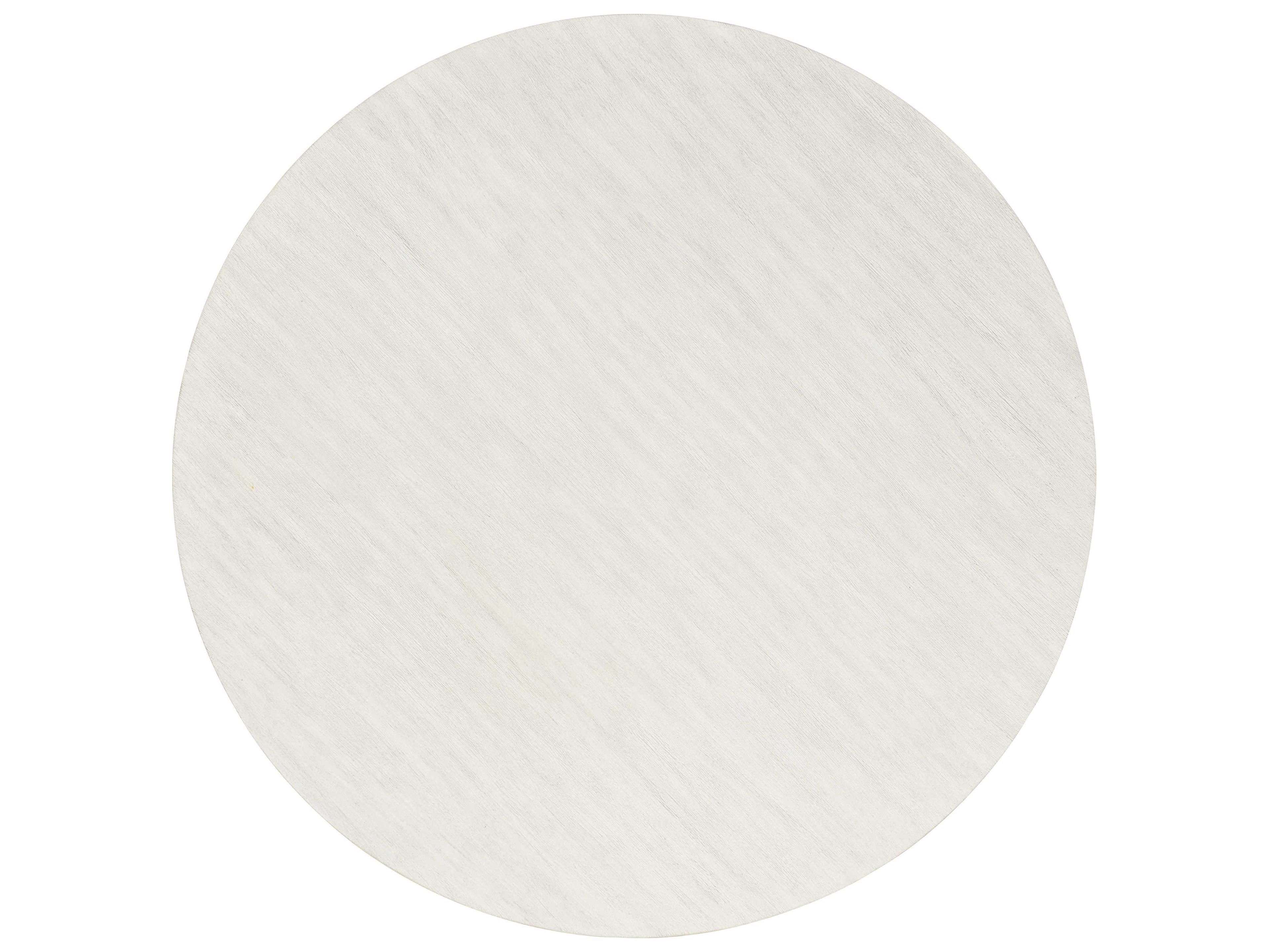 Bernhardt Foundations Round Wood Linen Light Shale Cocktail Table