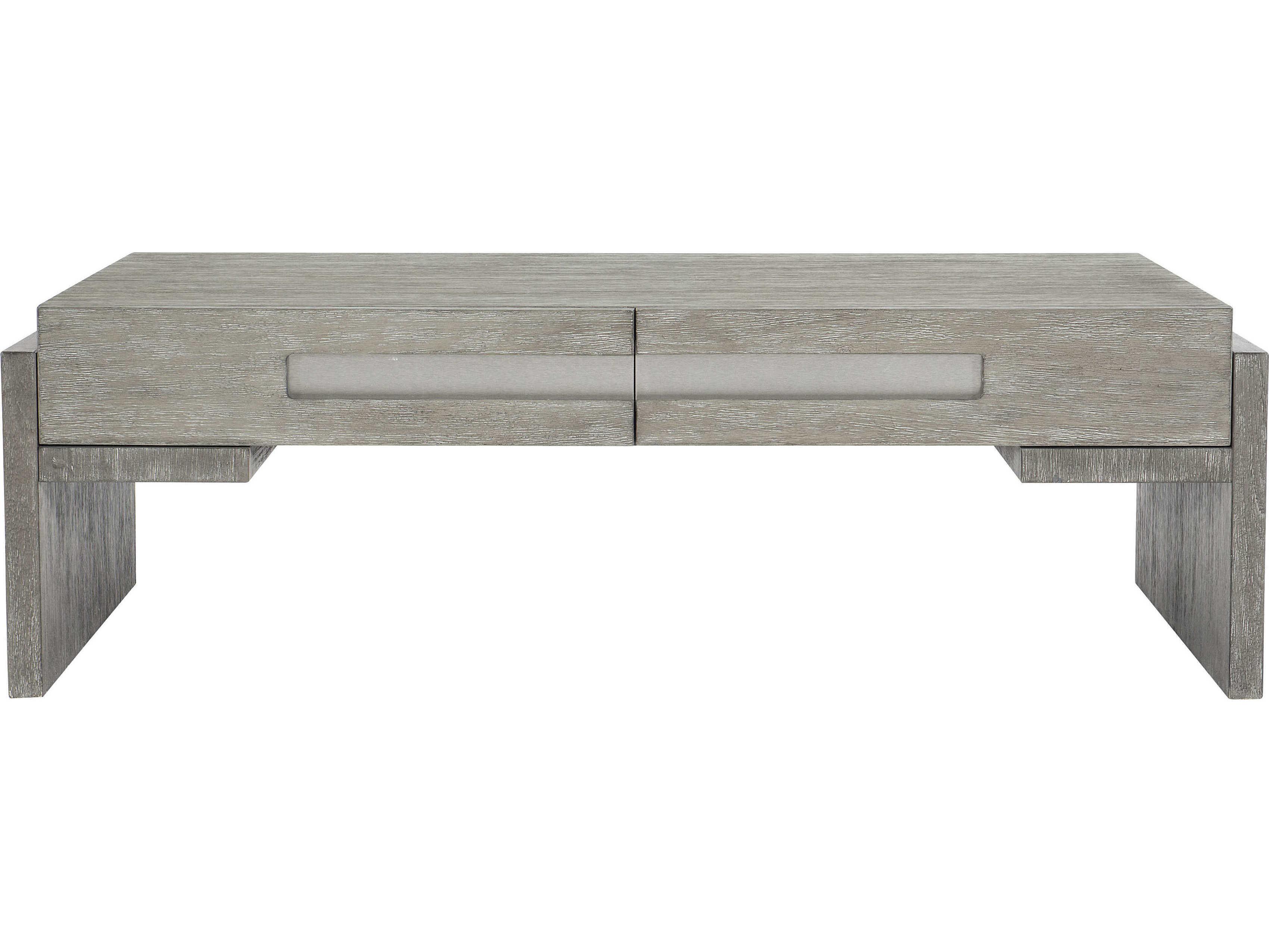 Bernhardt Foundations Rectangular Wood Dark Shale Light Cocktail Table