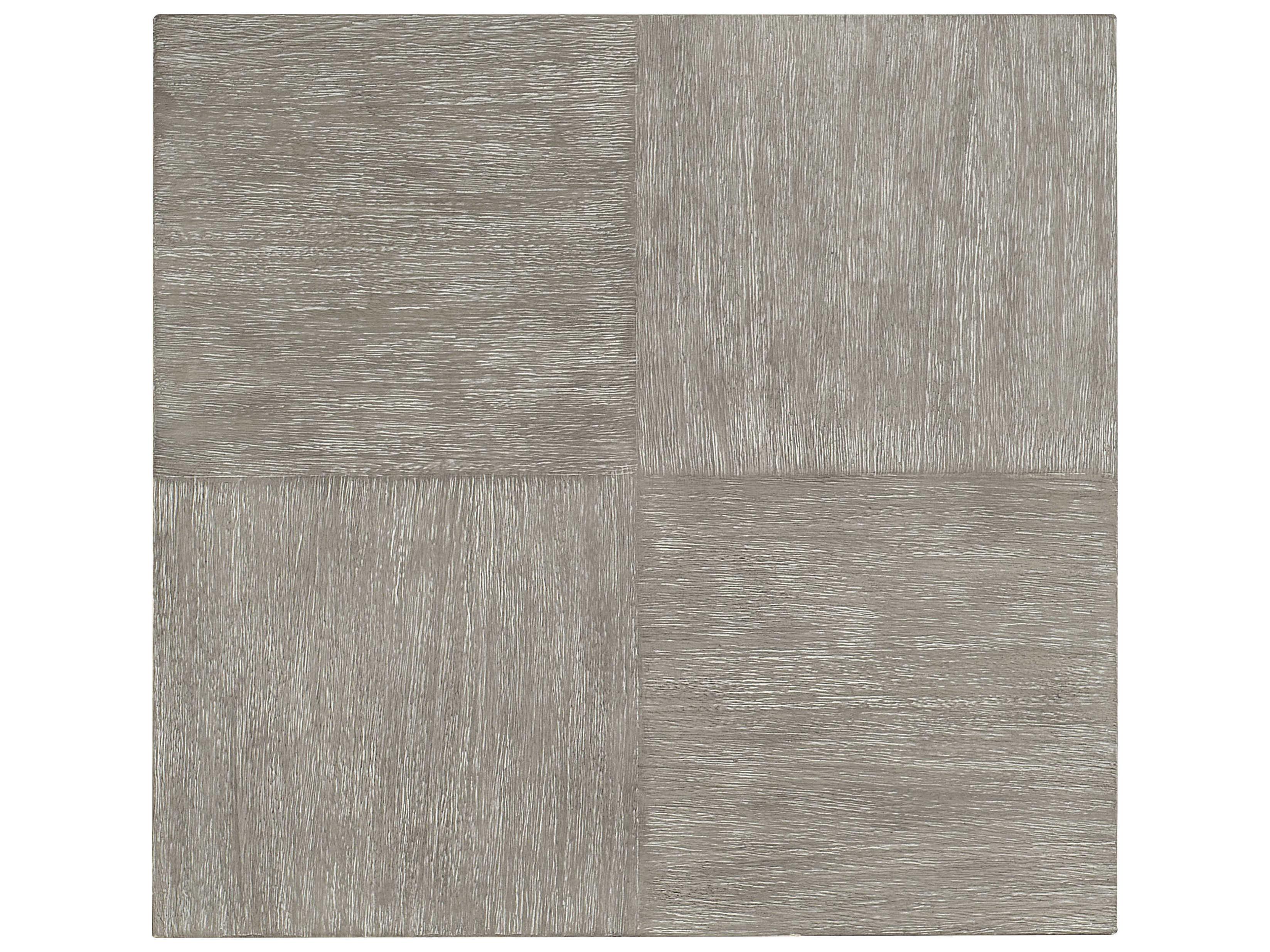 Bernhardt Foundations Square Wood Dark Shale Light End Table