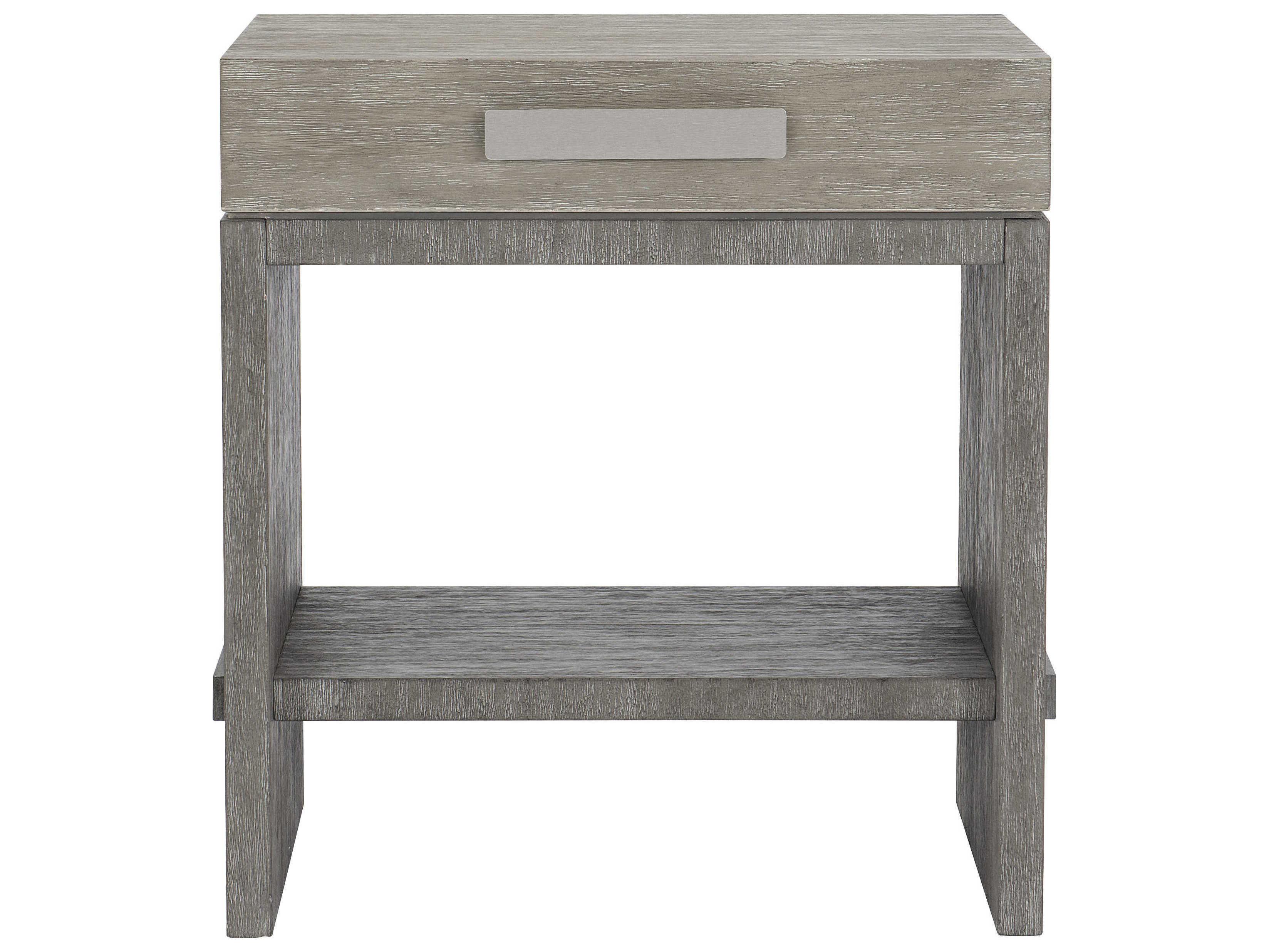 Bernhardt Foundations 1-Drawer Gray Nightstand
