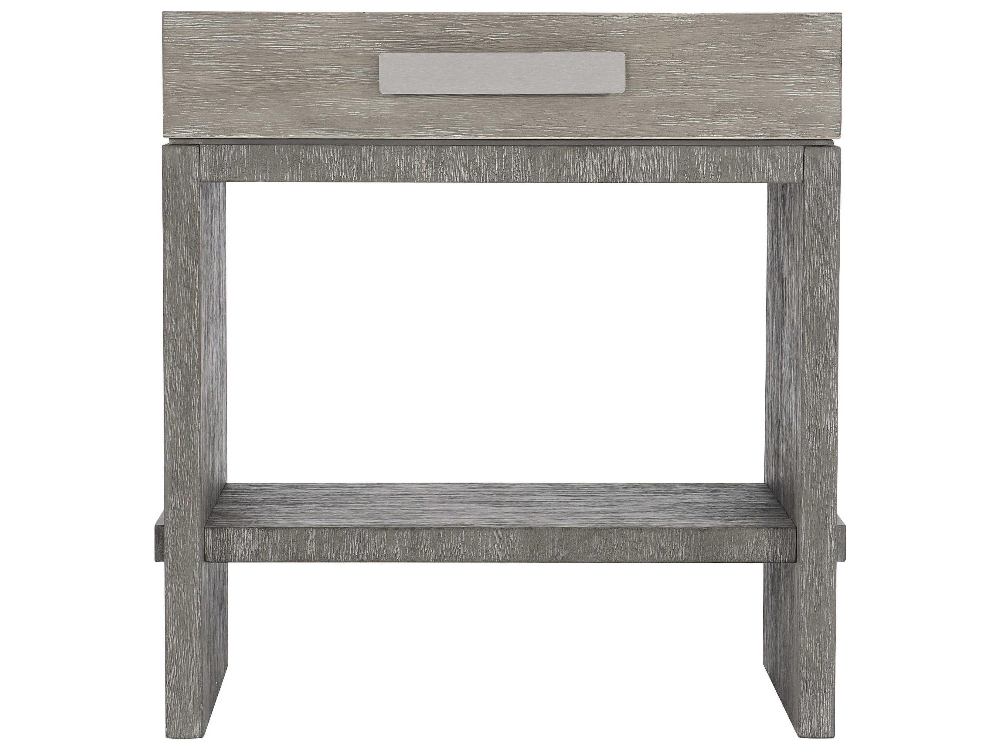Bernhardt Foundations 1-Drawer Gray Nightstand