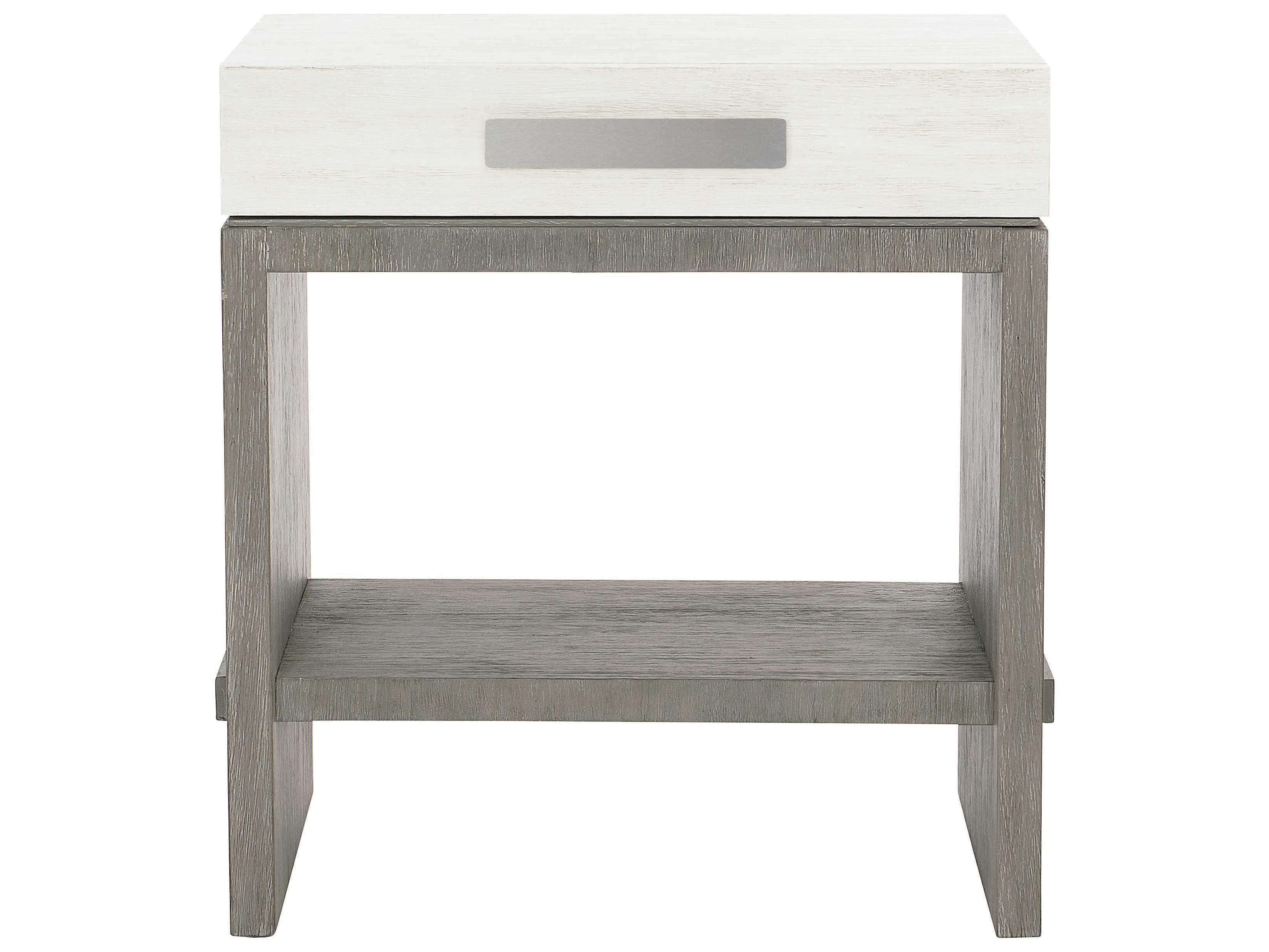 Bernhardt Foundations 1-Drawer Gray Nightstand