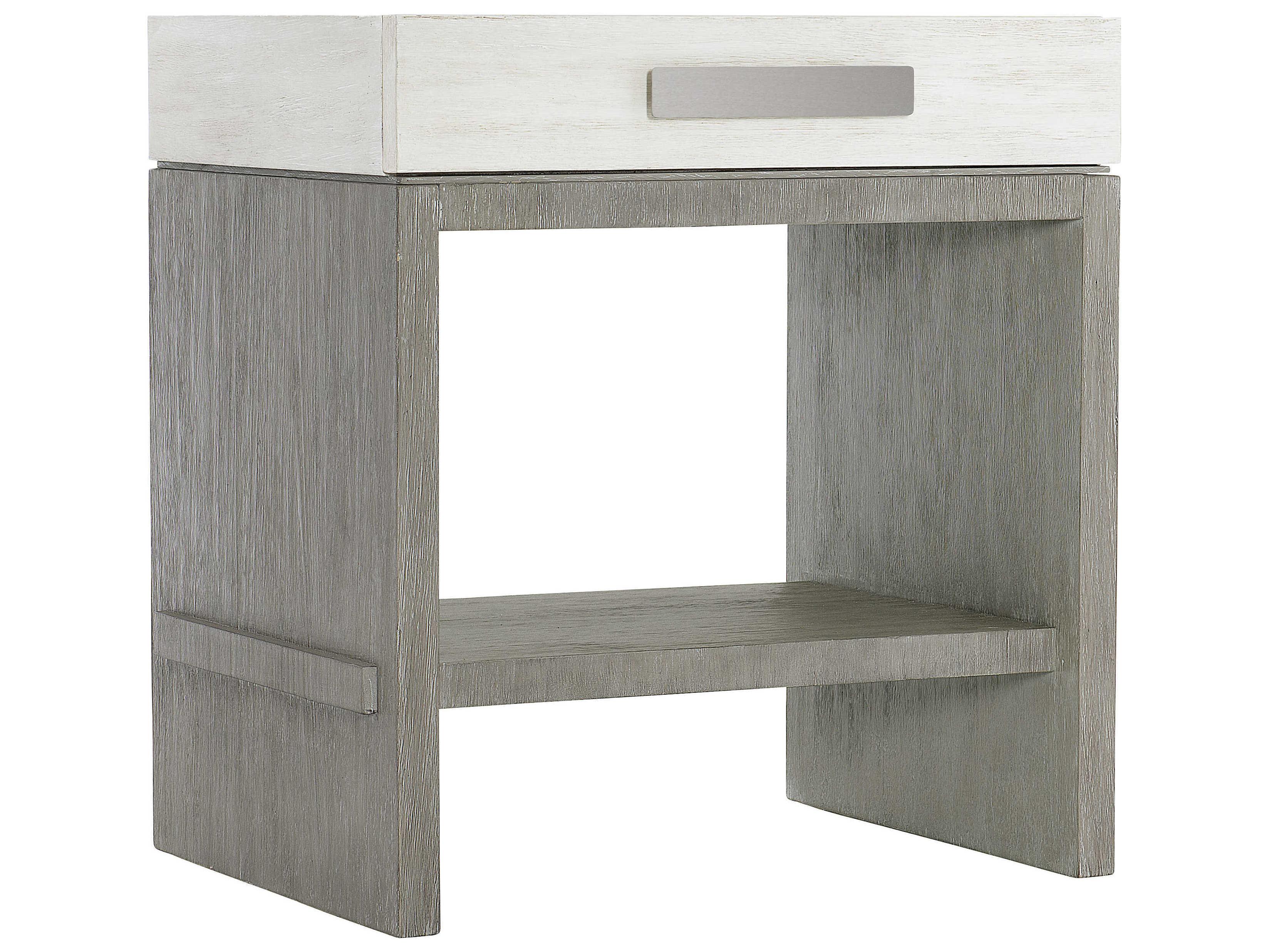 Bernhardt Foundations 1-Drawer Gray Nightstand