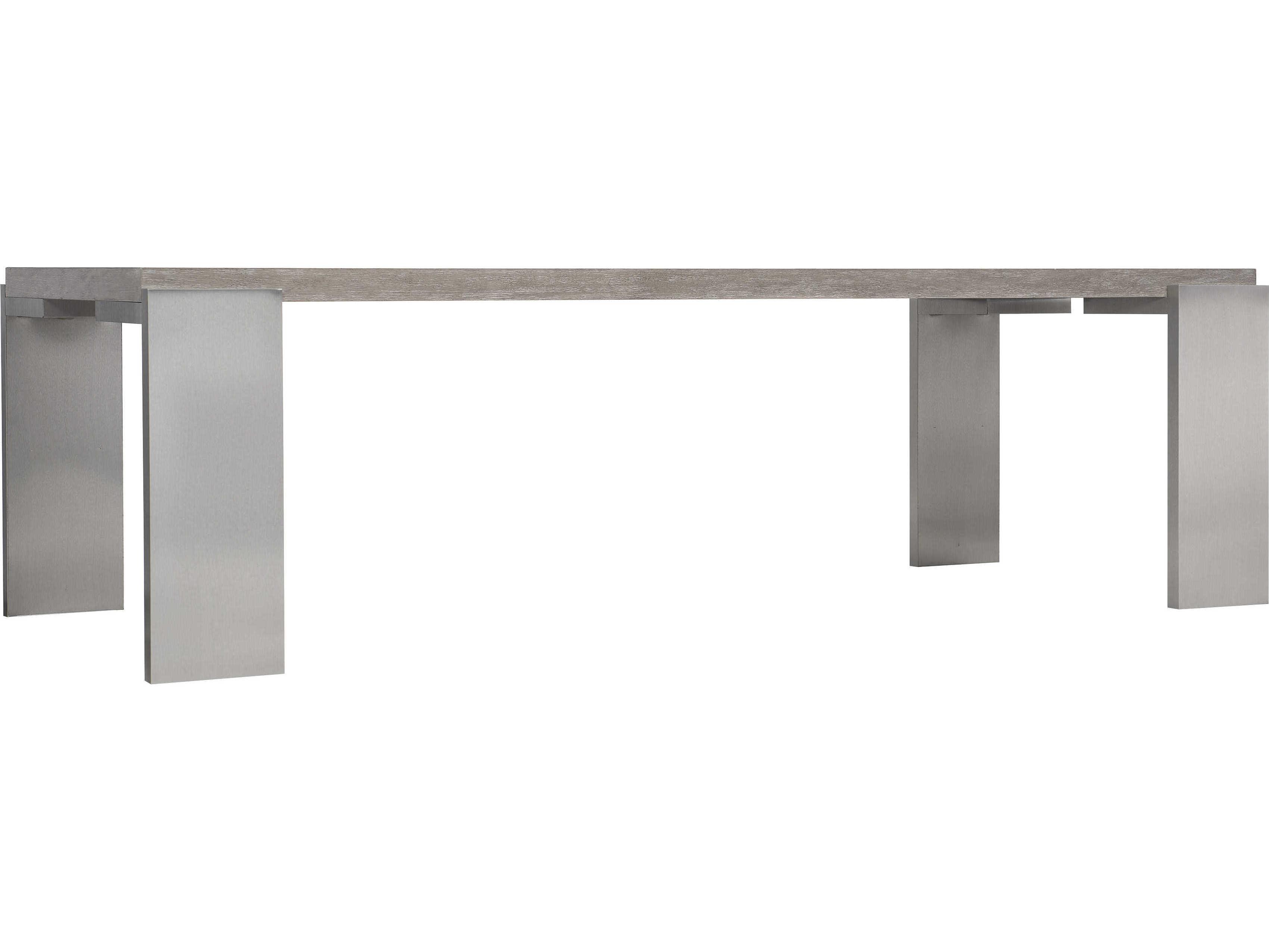 Bernhardt Foundations Rectangular Wood Light Shale Dining Table