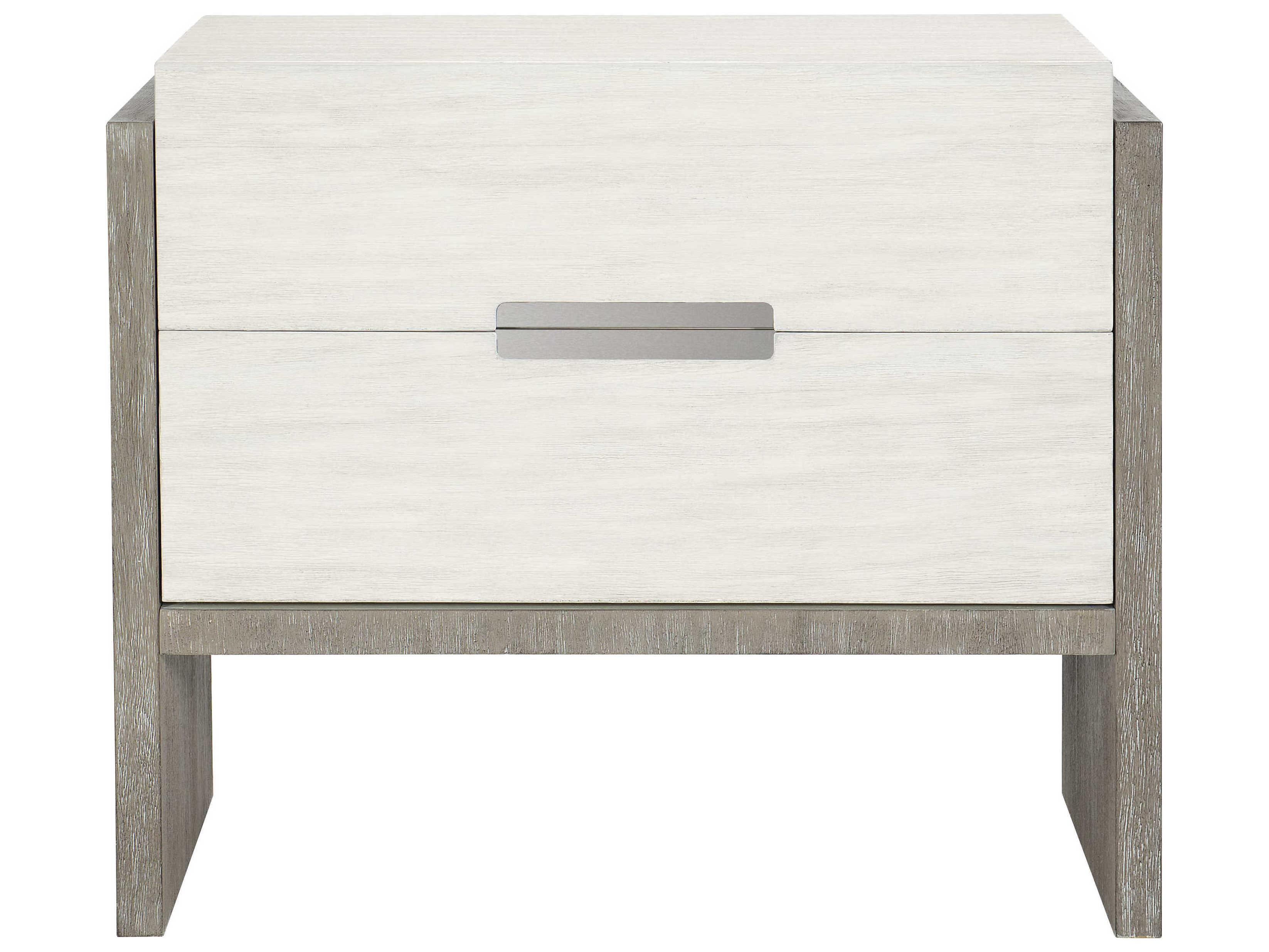 Bernhardt Foundations 2-Drawers White Nightstand