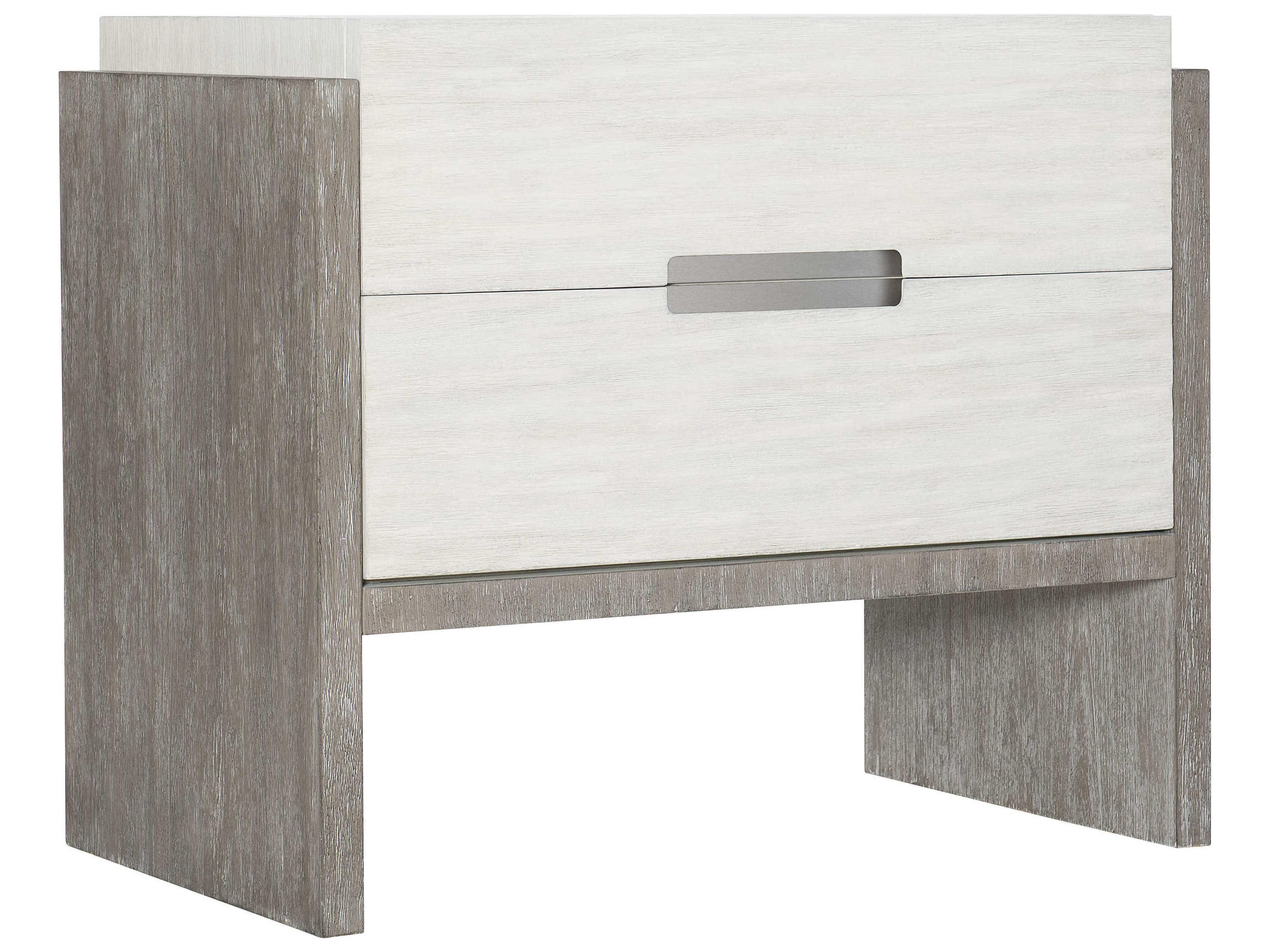 Bernhardt Foundations 2-Drawers White Nightstand
