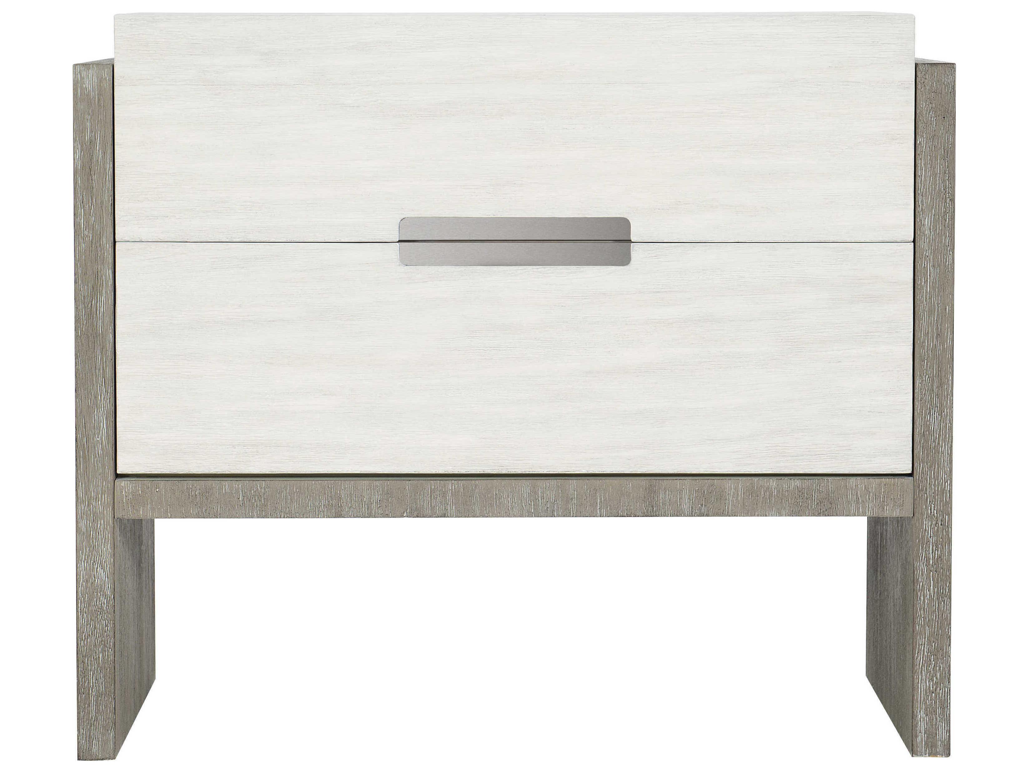 Bernhardt Foundations 2-Drawers White Nightstand