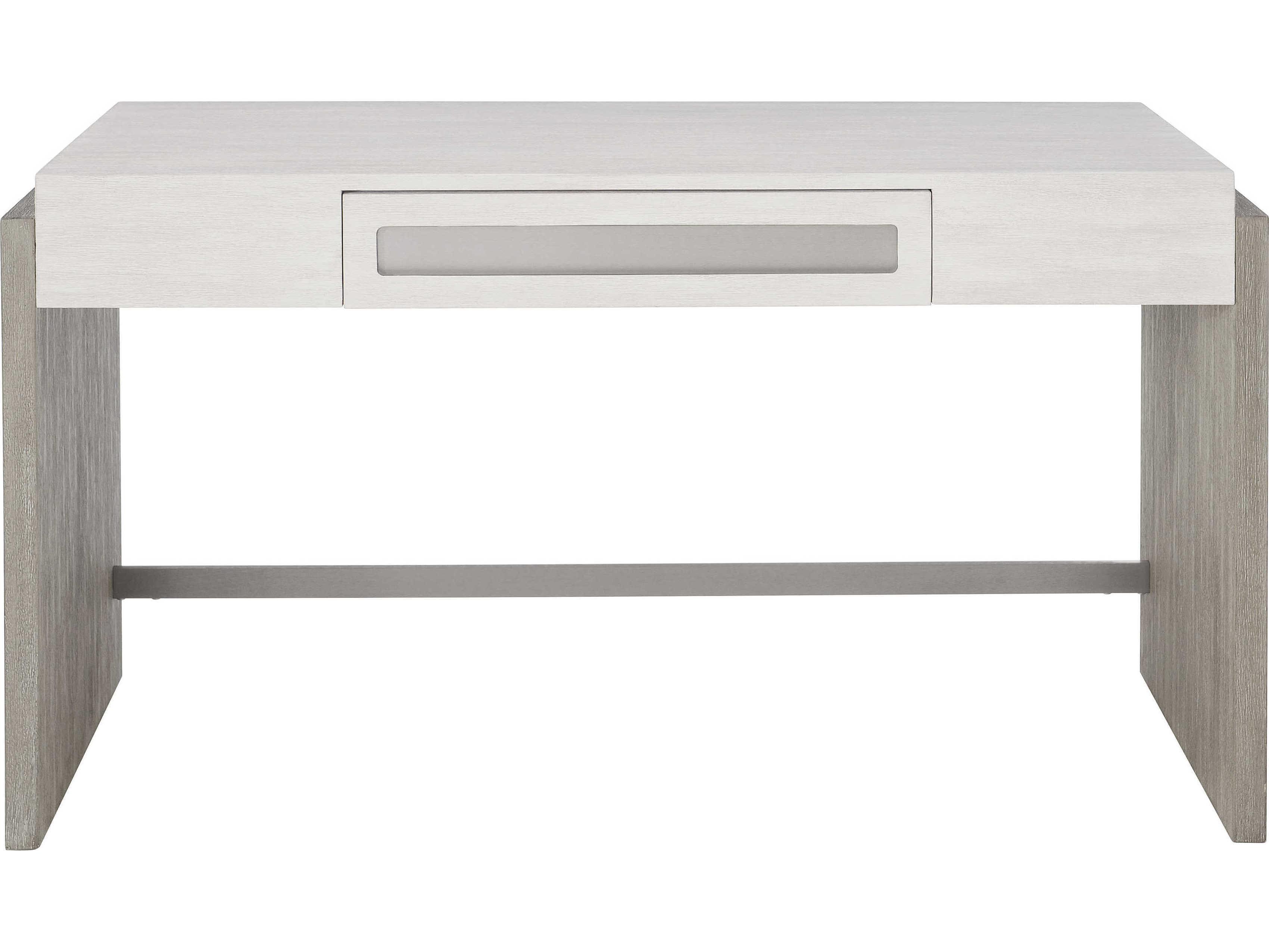 Bernhardt Foundations Linen Light Shale Gray Writing Desk