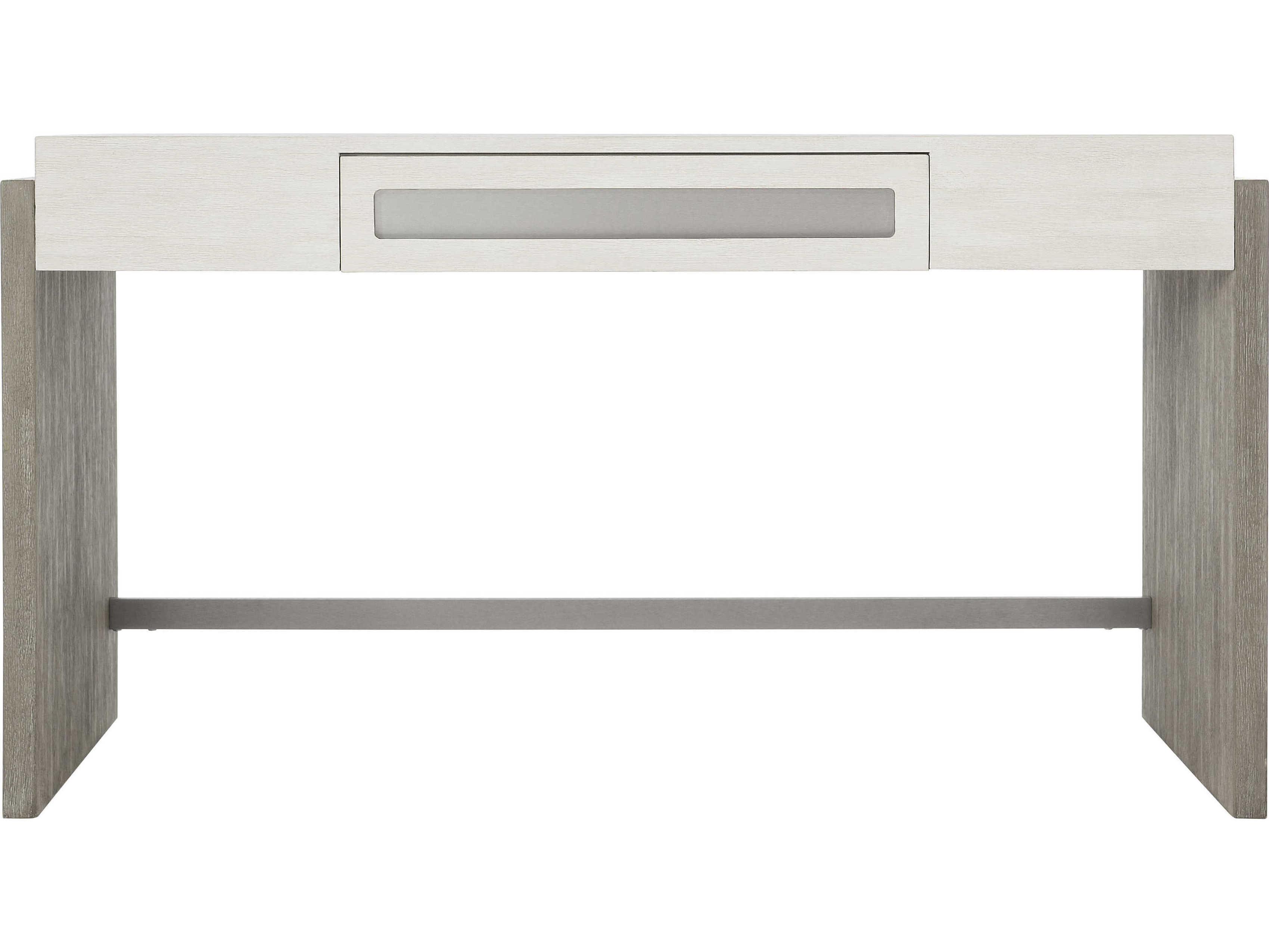 Bernhardt Foundations Linen Light Shale Gray Writing Desk