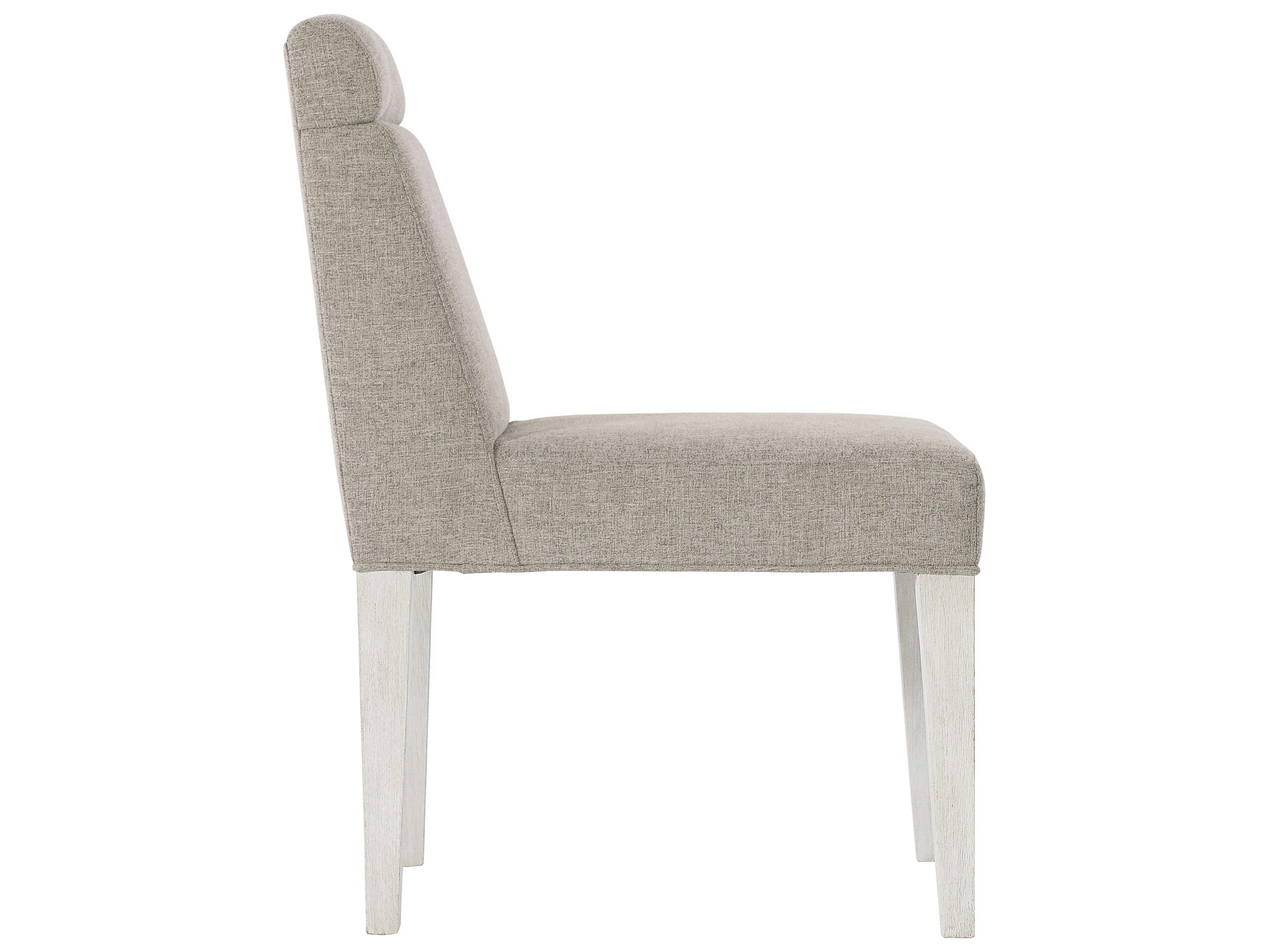Bernhardt Foundations Fabric Gray Upholstered Side Dining Chair