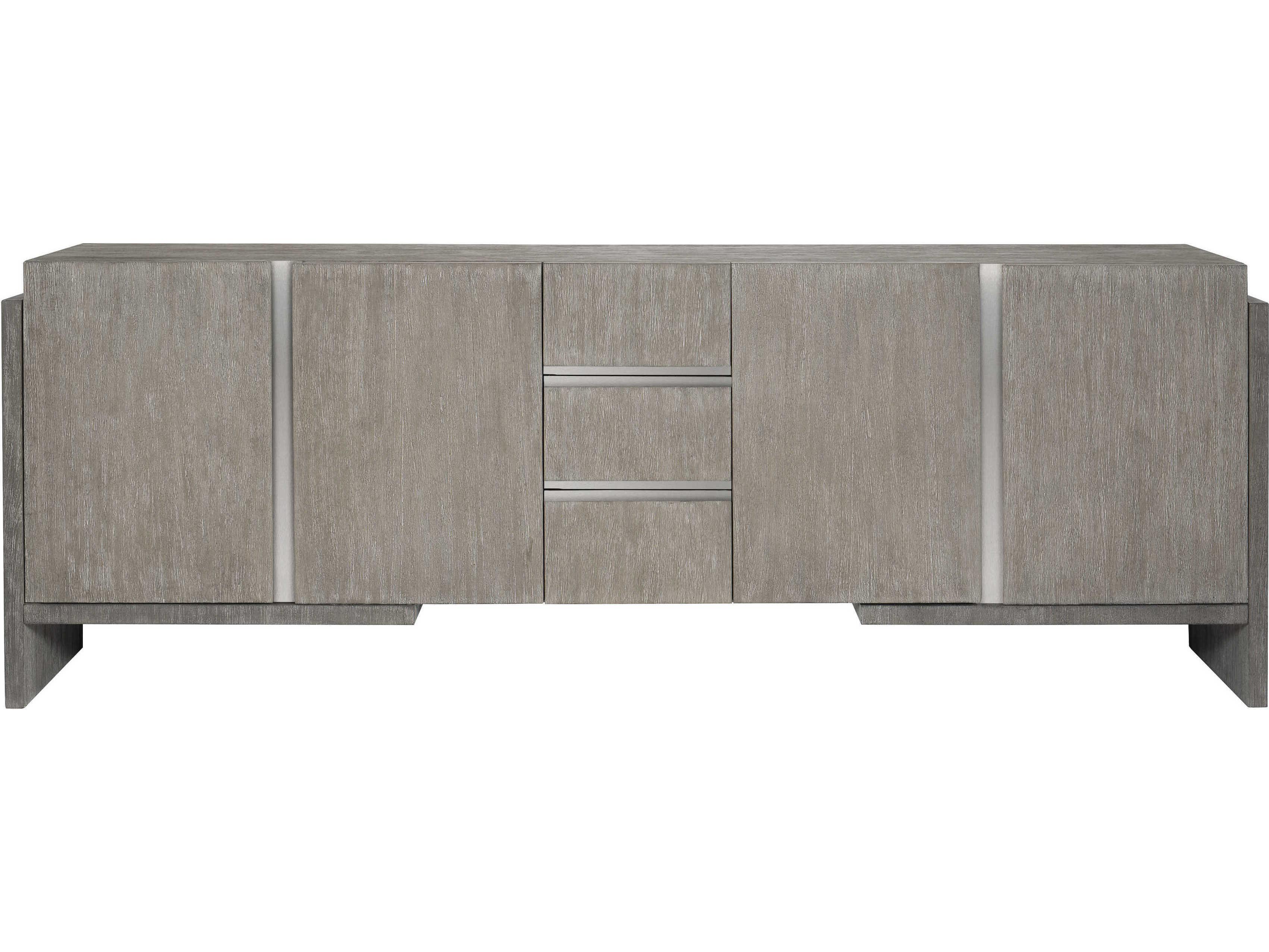Bernhardt Foundations 94" Dark Shale Light Entertainment Credenza