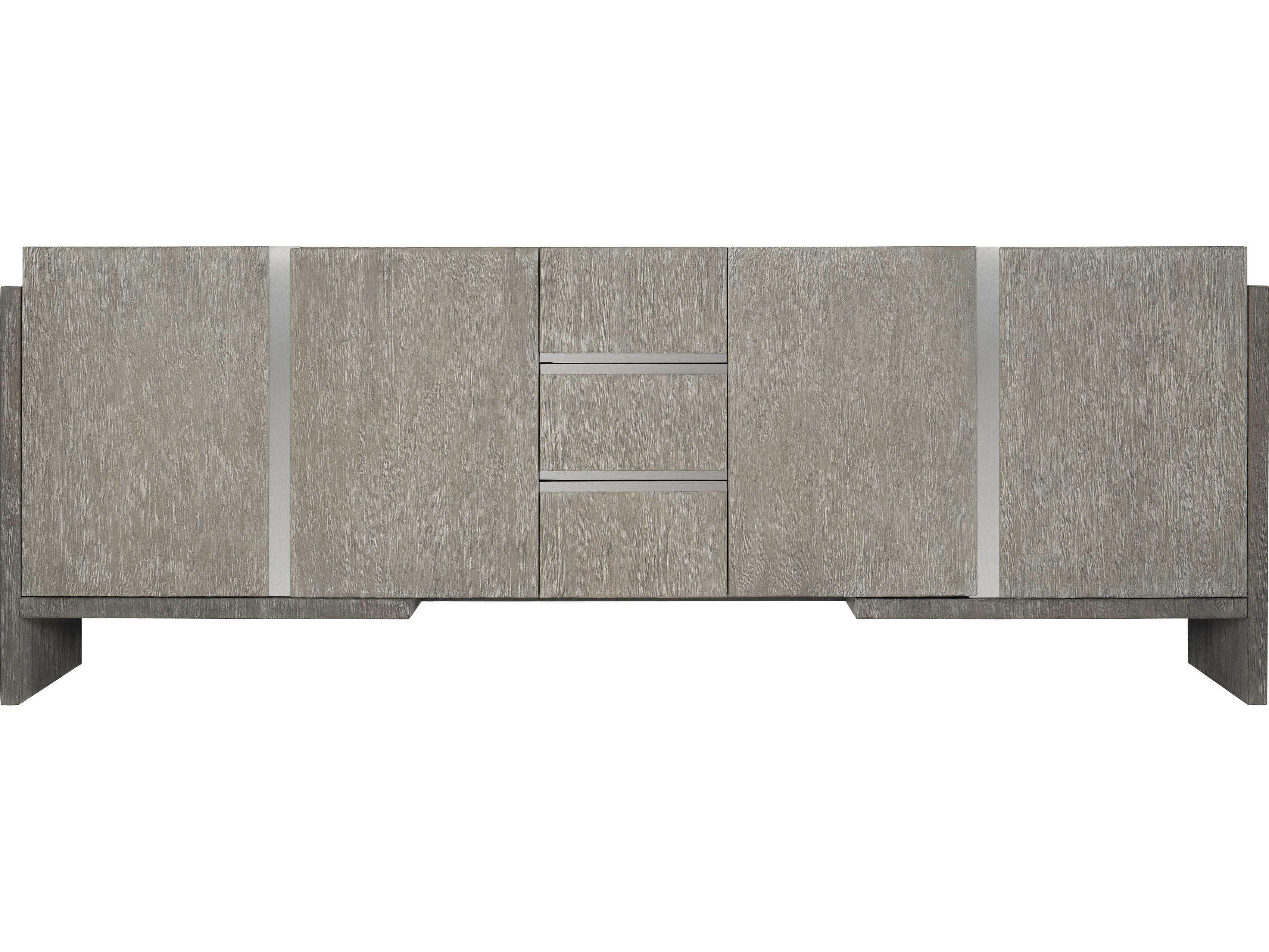Bernhardt Foundations 94" Dark Shale Light Entertainment Credenza