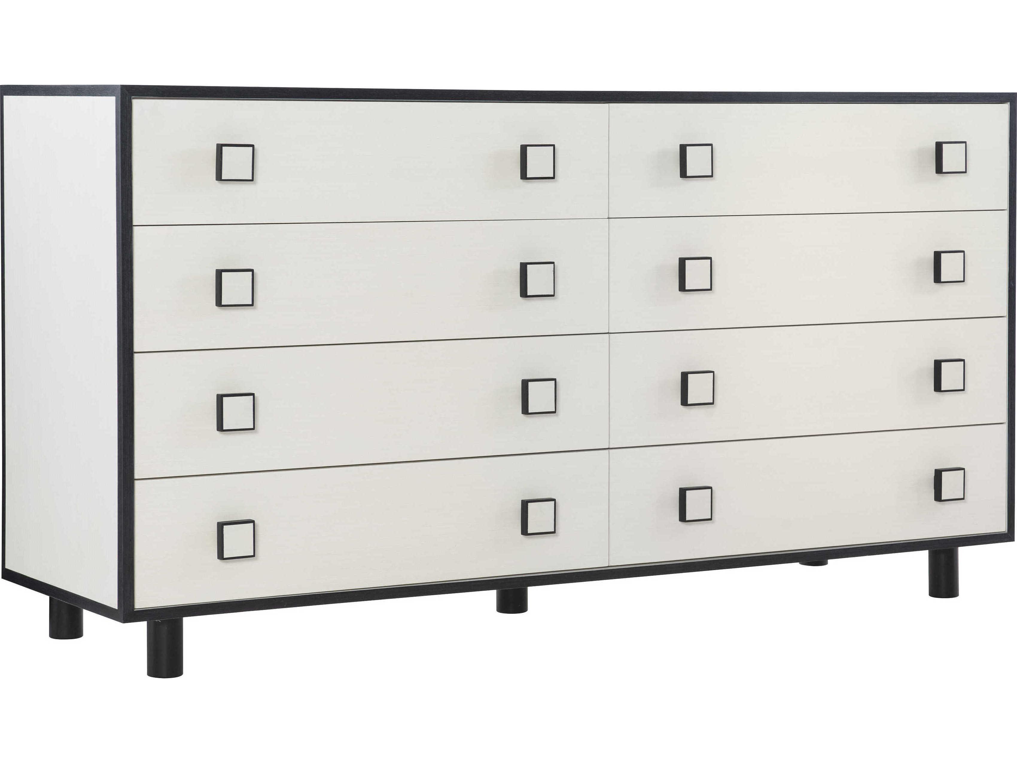 Bernhardt Silhouette 8-Drawers White Double Dresser