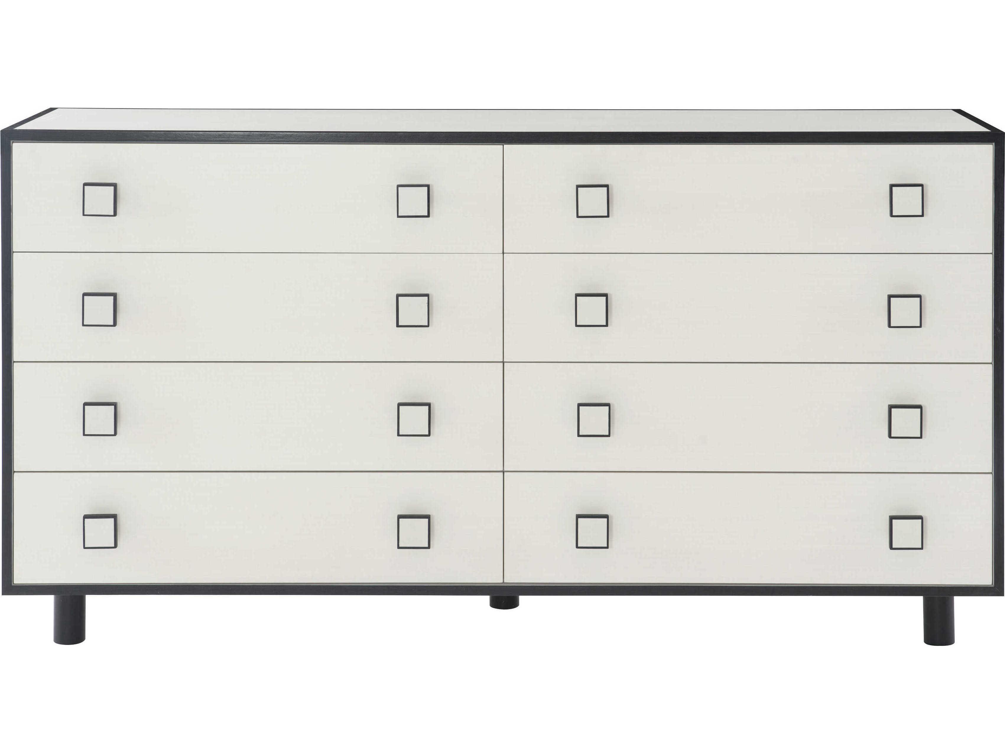 Bernhardt Silhouette 8-Drawers White Double Dresser
