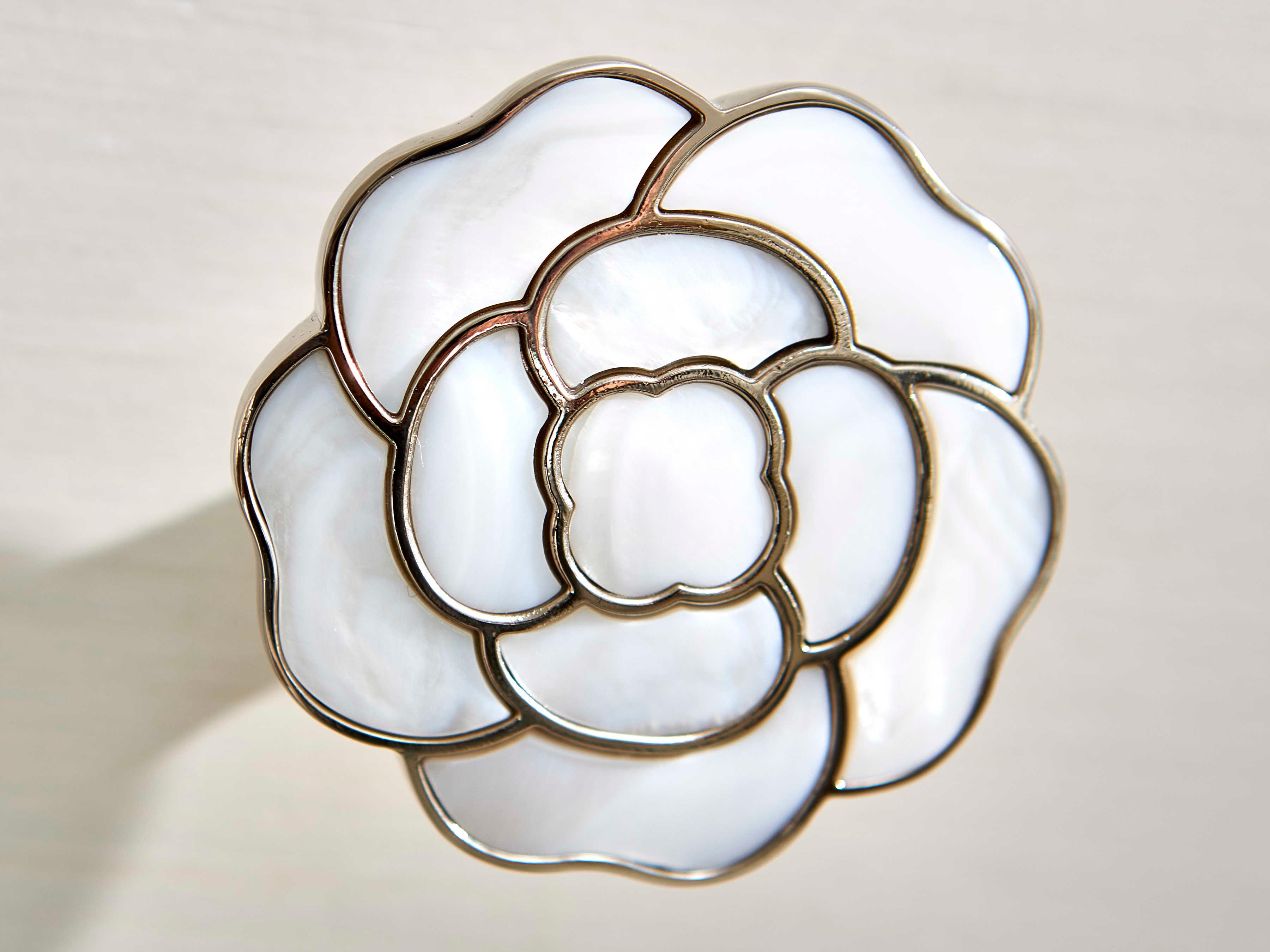 Bernhardt Silhouette 3-Drawers White Nightstand