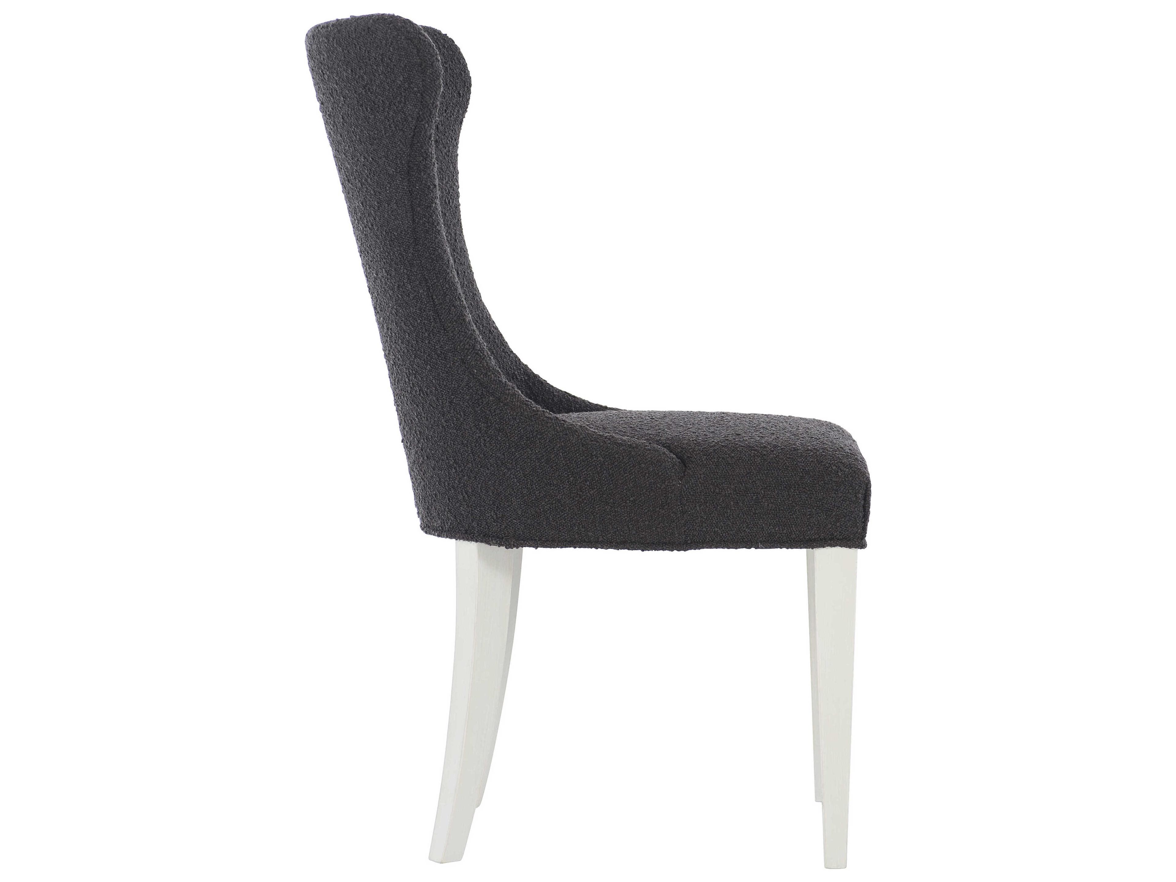 Bernhardt Silhouette Black Upholstered Side Dining Chair