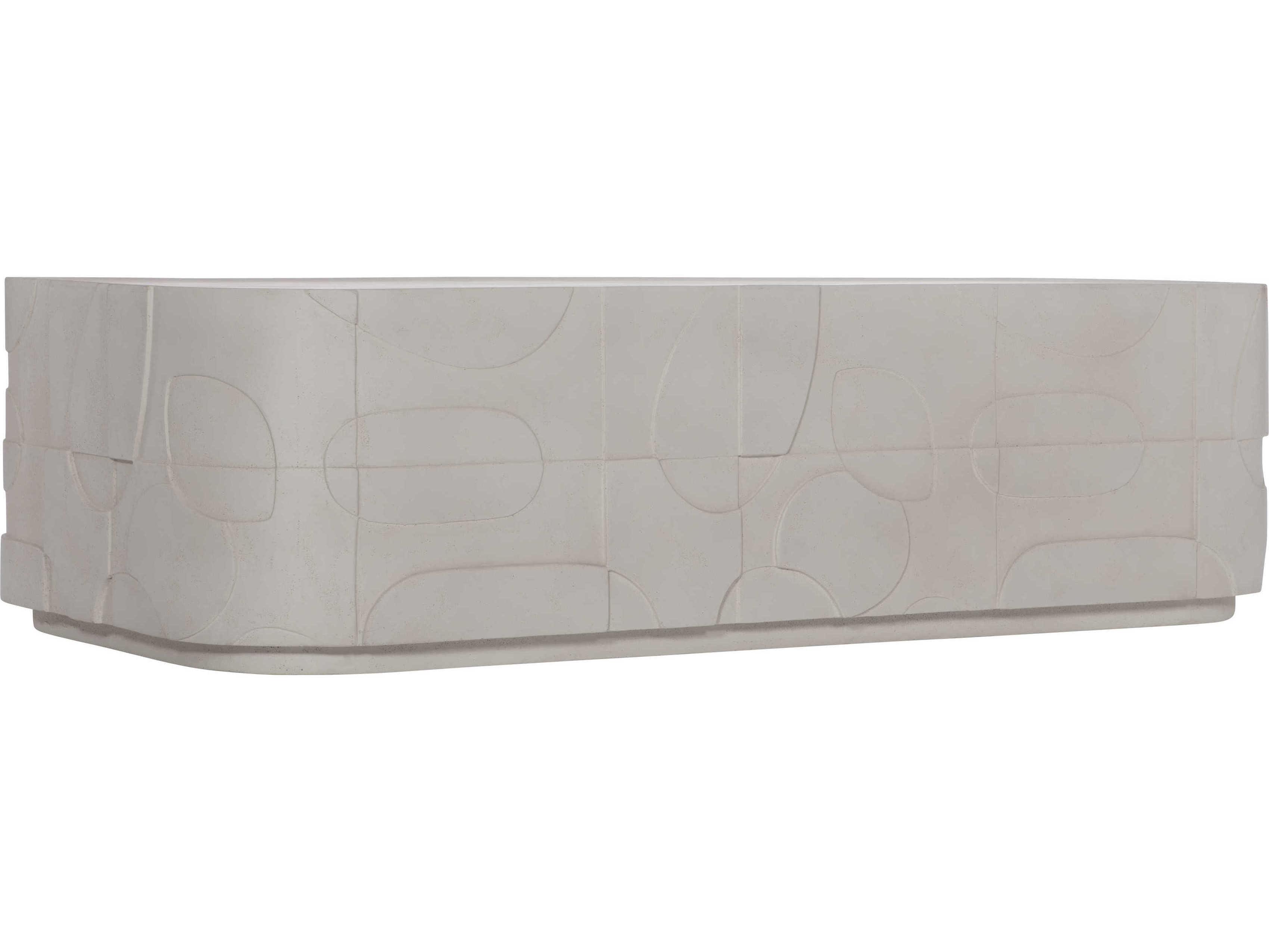 Bernhardt Zina Rectangular Stone Cocktail Table