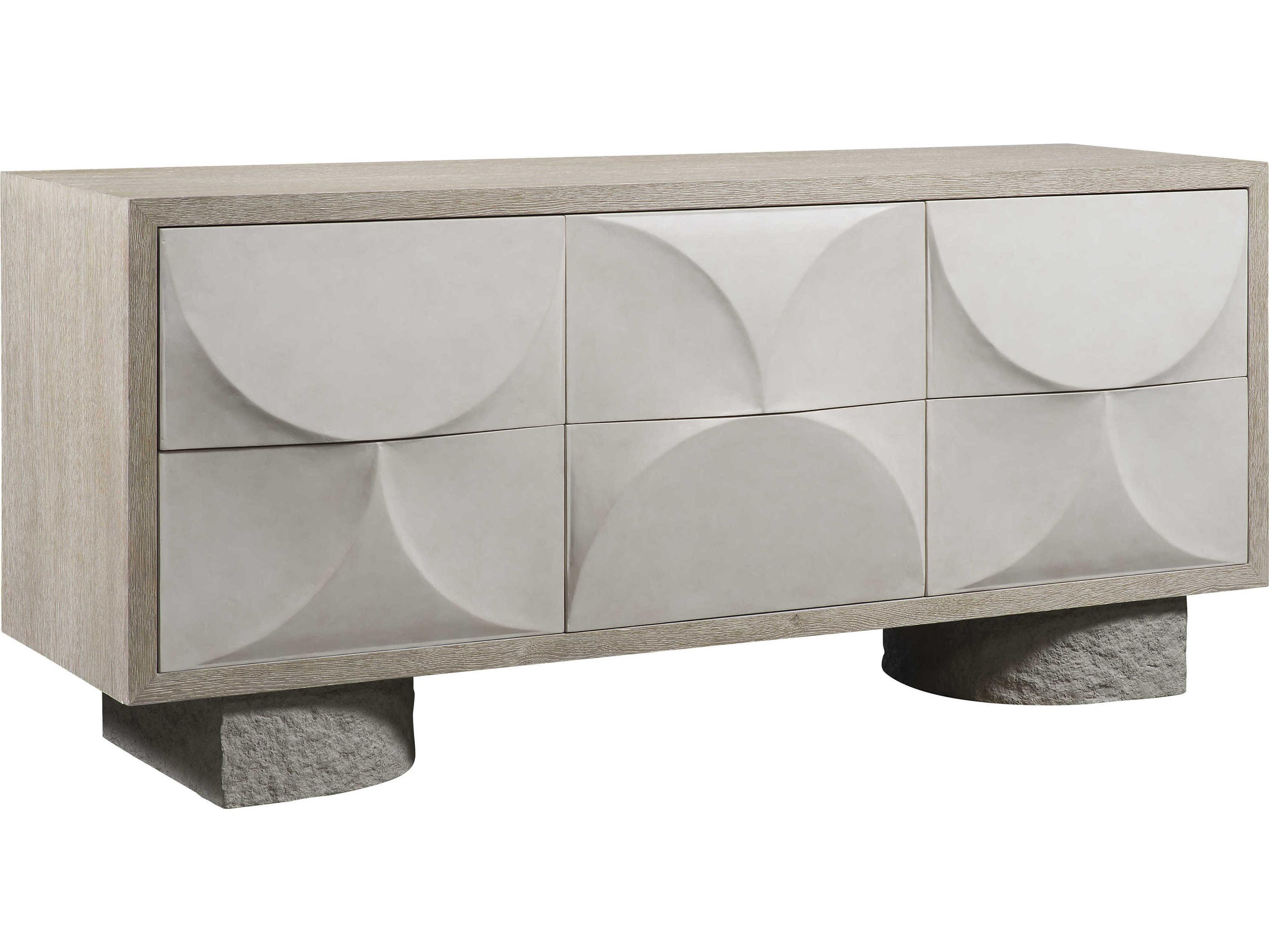 Bernhardt Interiors Lunula 6-Drawers Gray Dresser