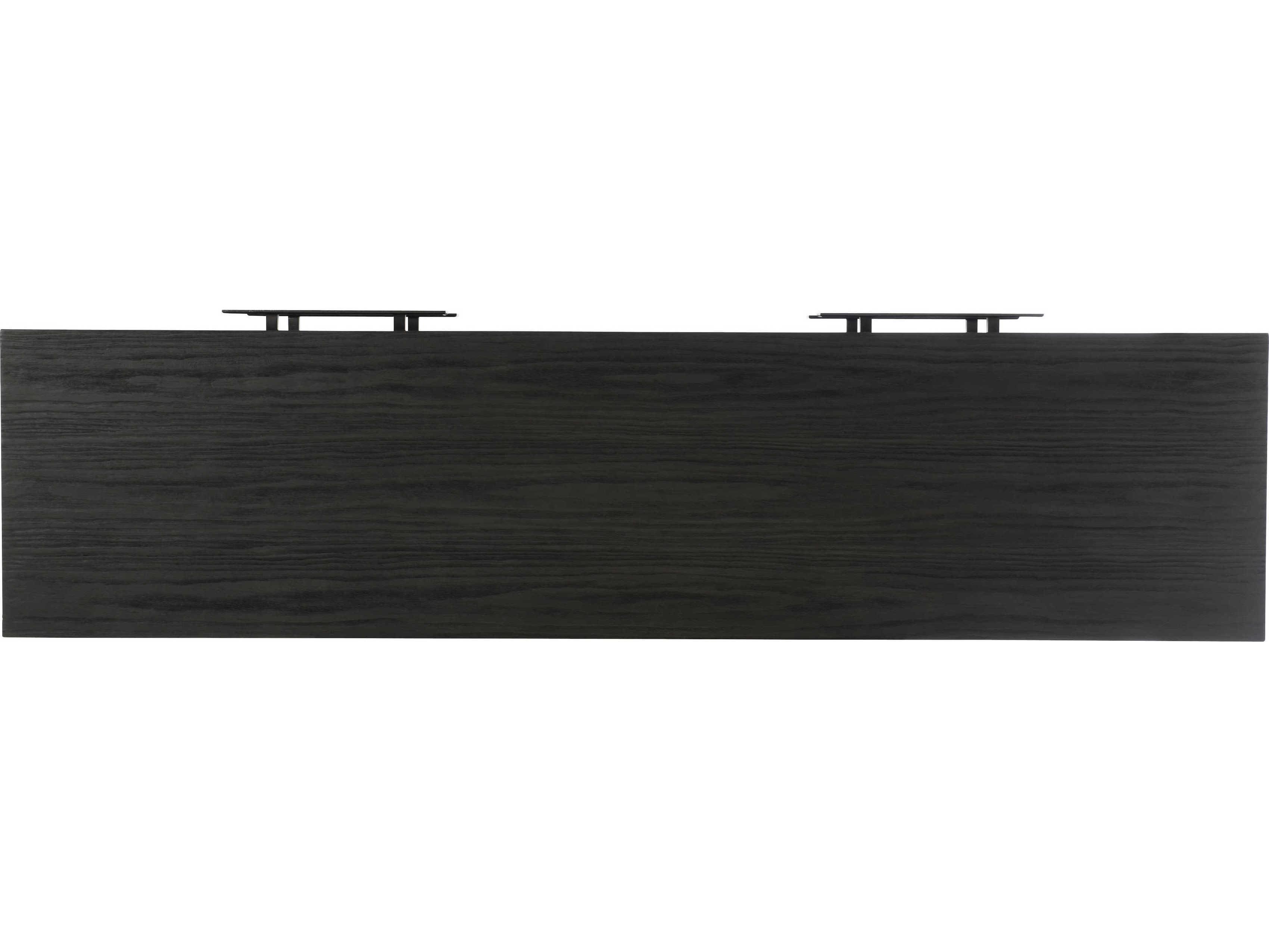Bernhardt Interiors Keali 4-Drawers Ebony Oak Wood Double Dresser