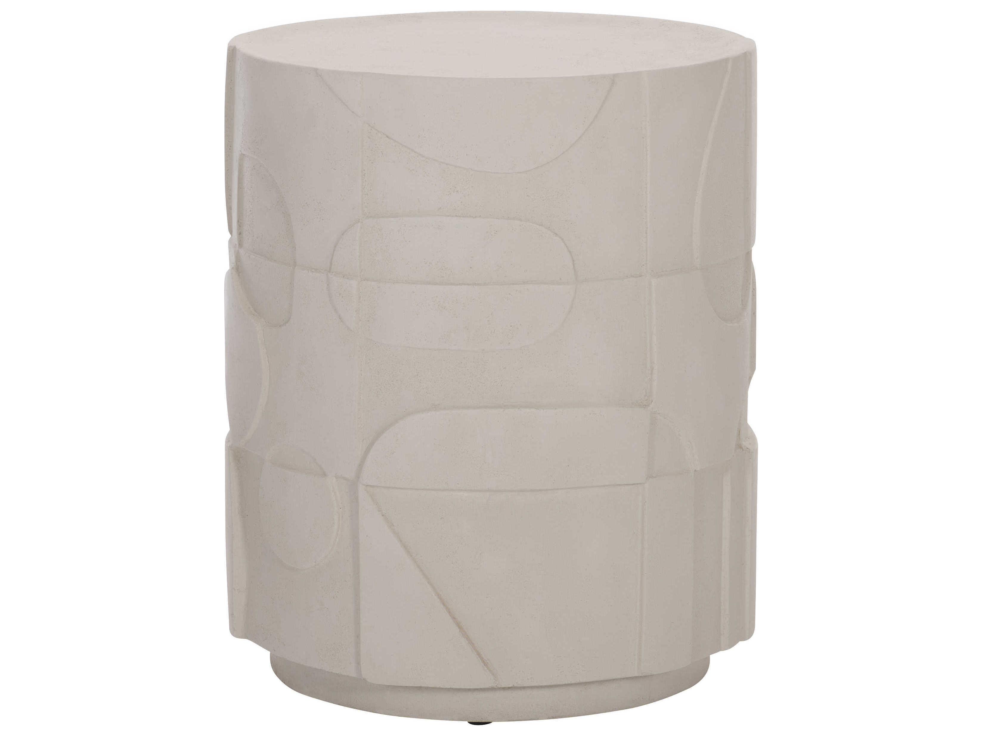 Bernhardt Zina Round Stone Accent Table