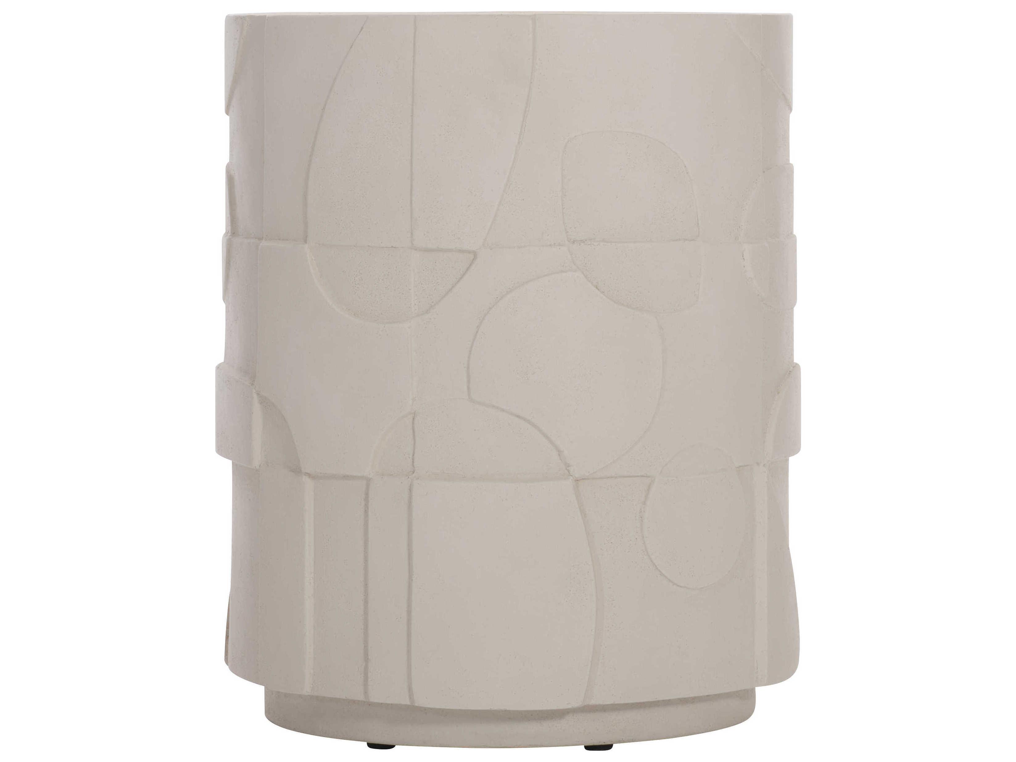 Bernhardt Zina Round Stone Accent Table