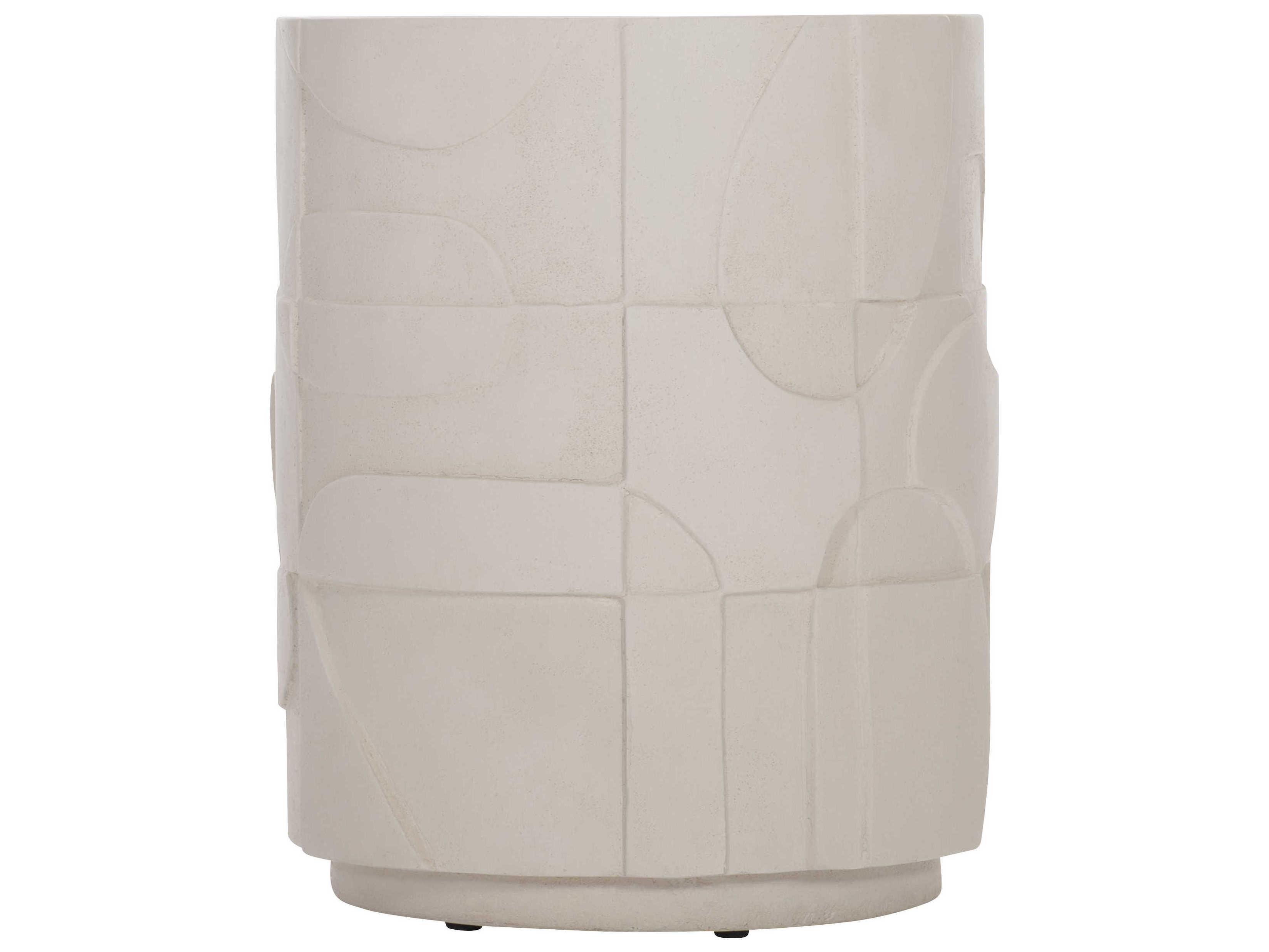 Bernhardt Zina Round Stone Accent Table