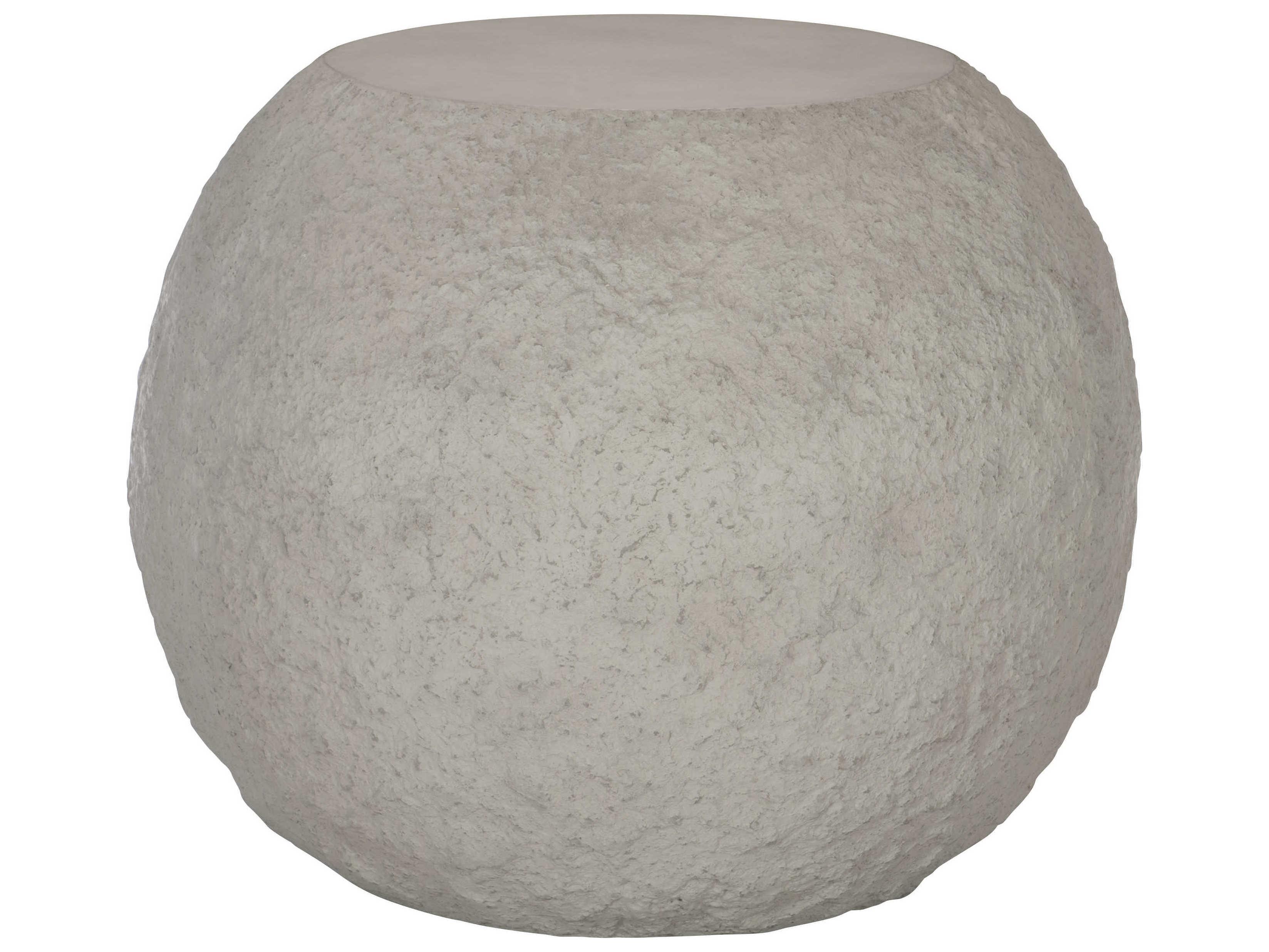 Bernhardt Kaori Round Concrete End Table