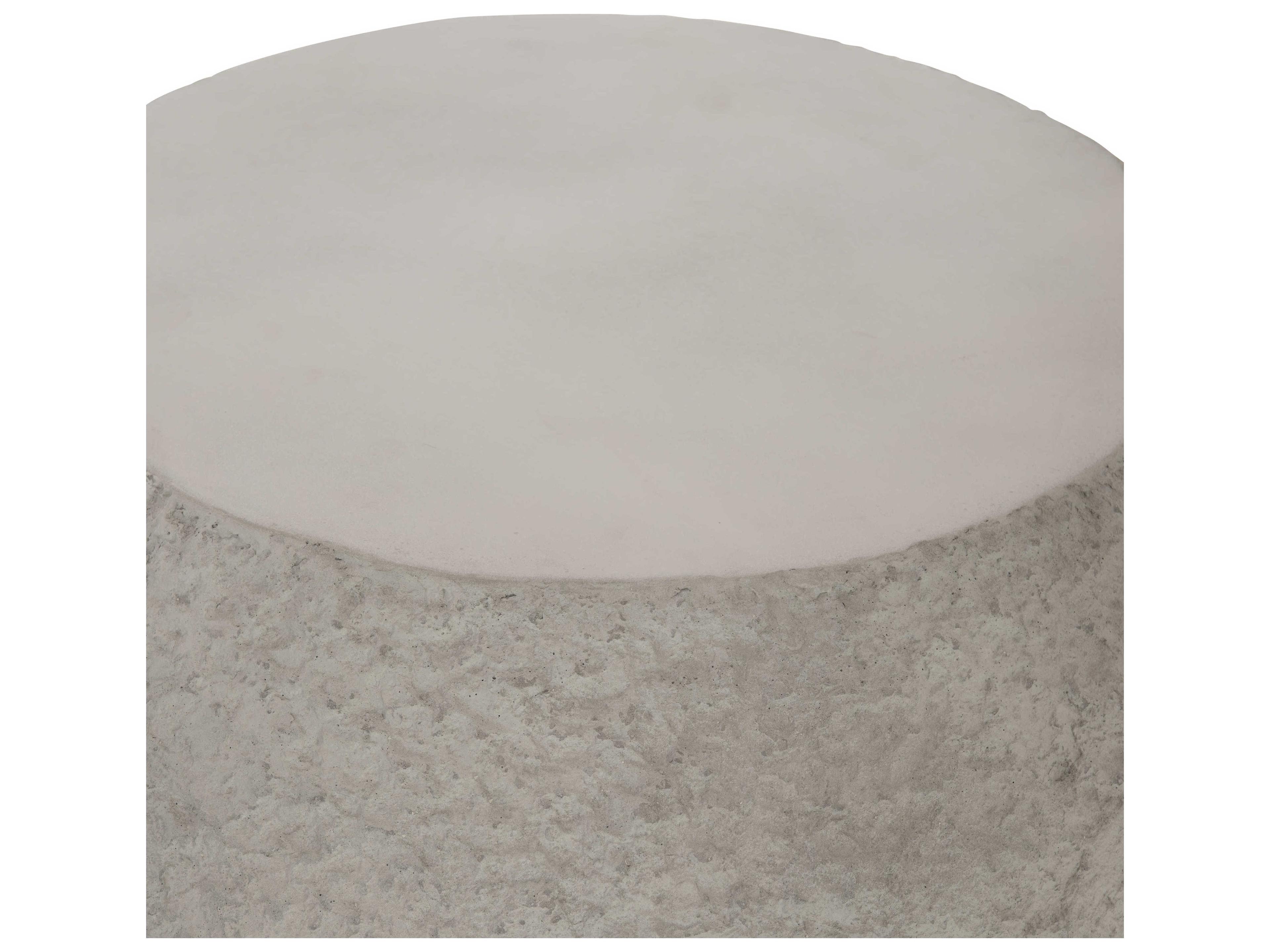 Bernhardt Kaori Round Concrete End Table